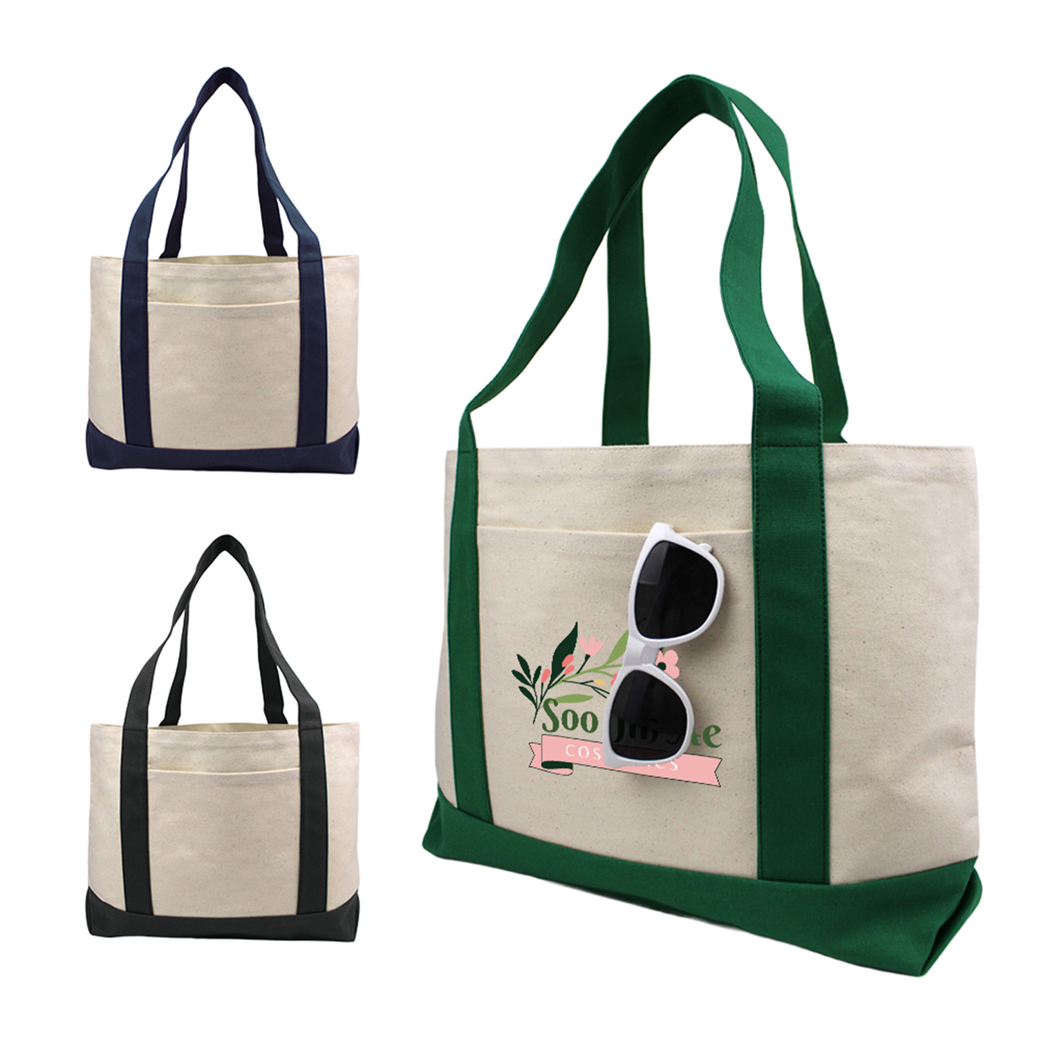 Large Cotton Boat Tote 7
