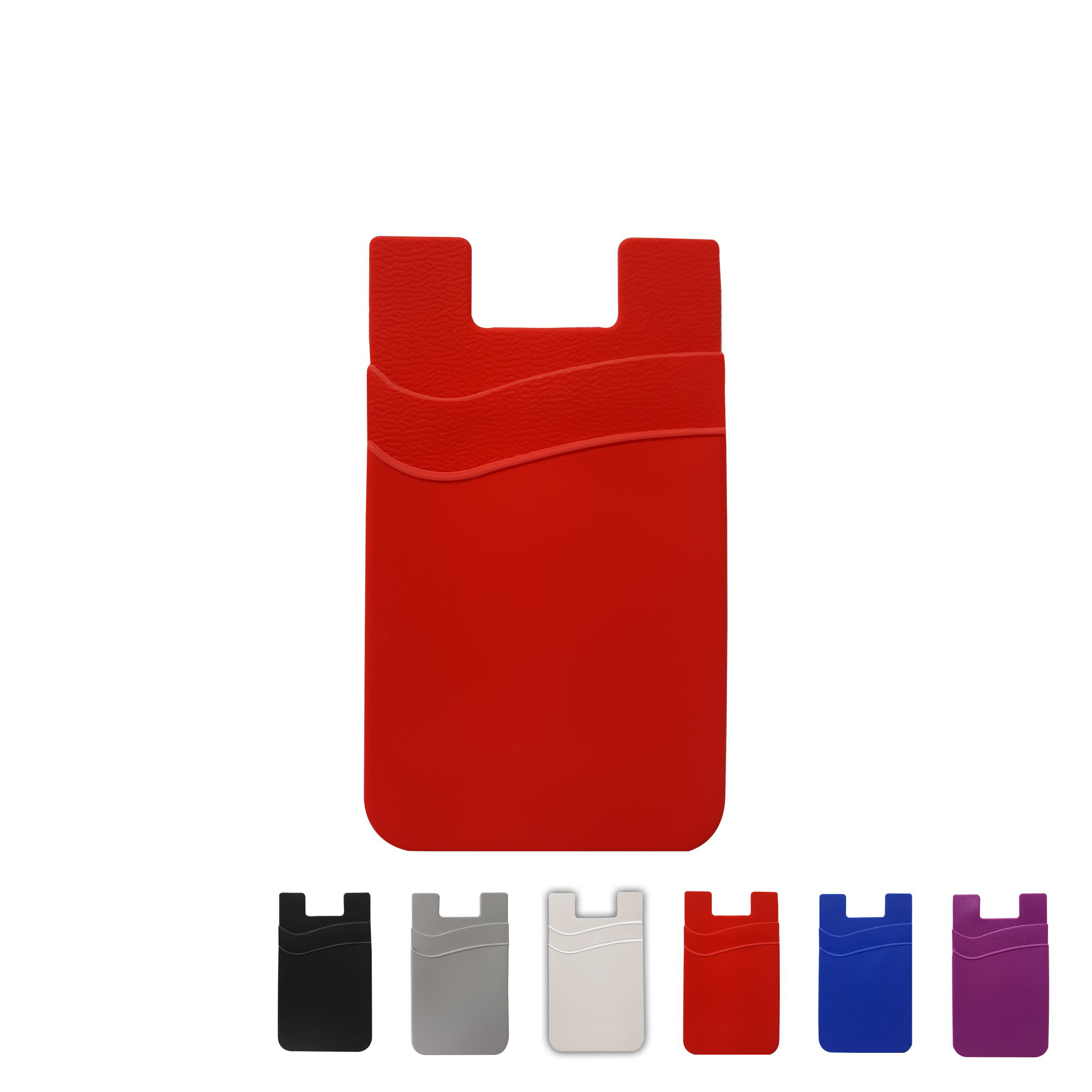 Dual Pocket Silicone Cell Phone Wallet 36
