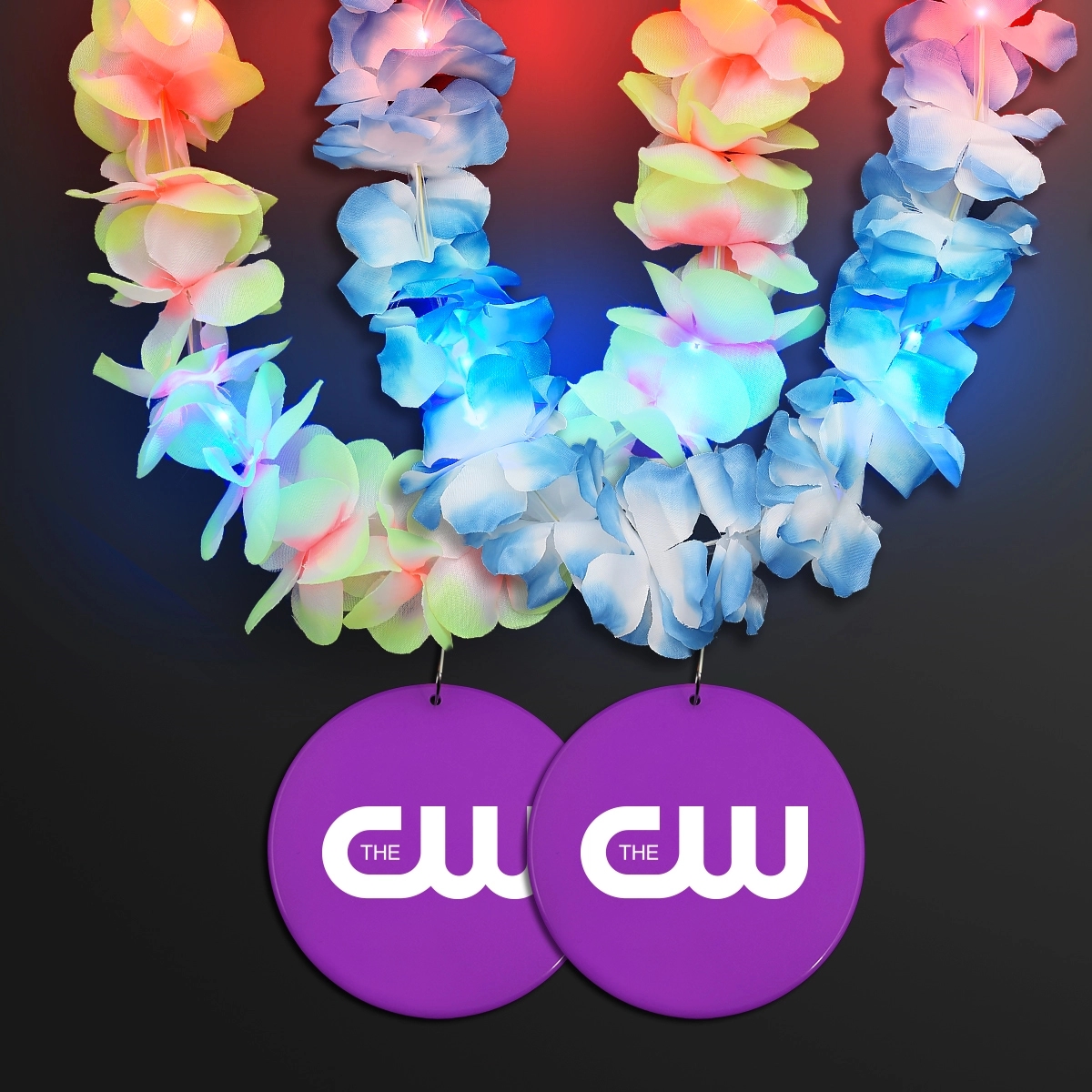 Light Up Hawaiian Leis with Custom Circle Medallion 65