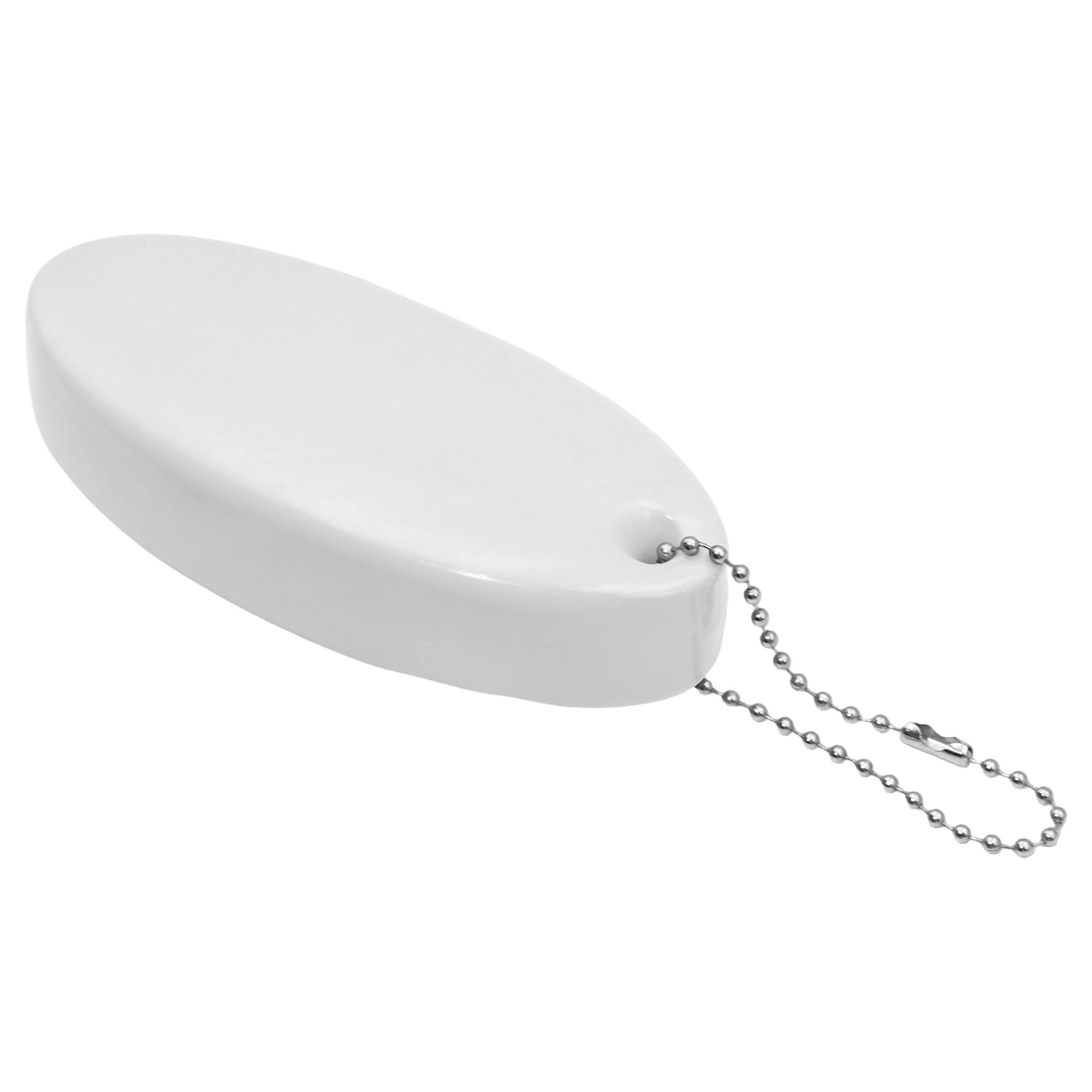 PU Oval Foam Floating Keychain 2