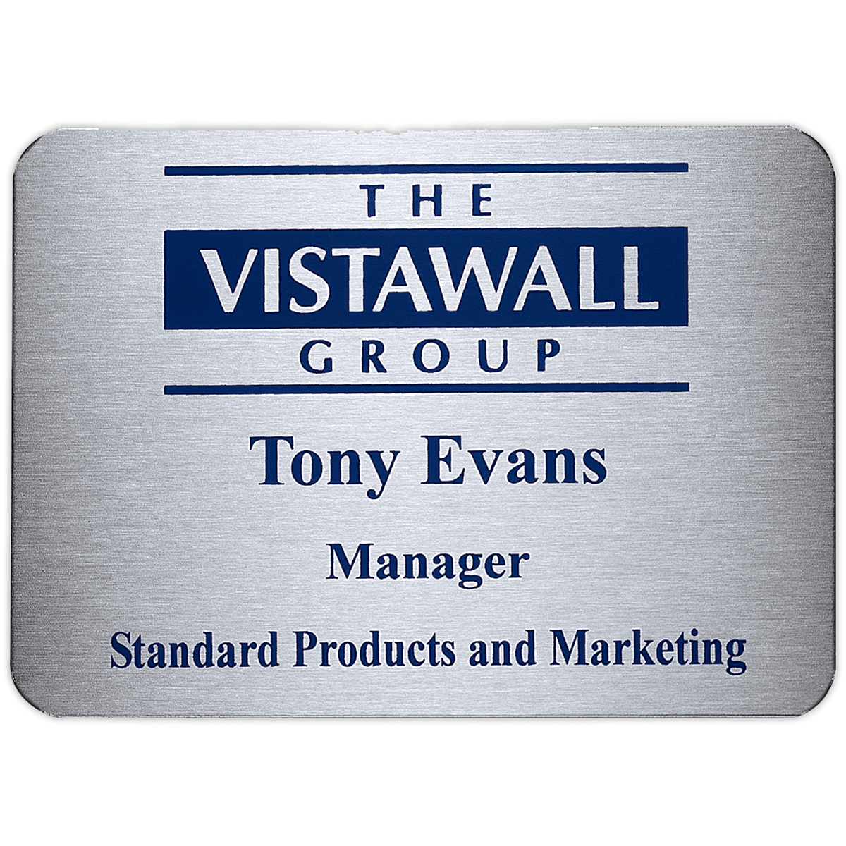 Aspen Metal Name Badge (Custom sized between 6 and 9 sq. in.) 3