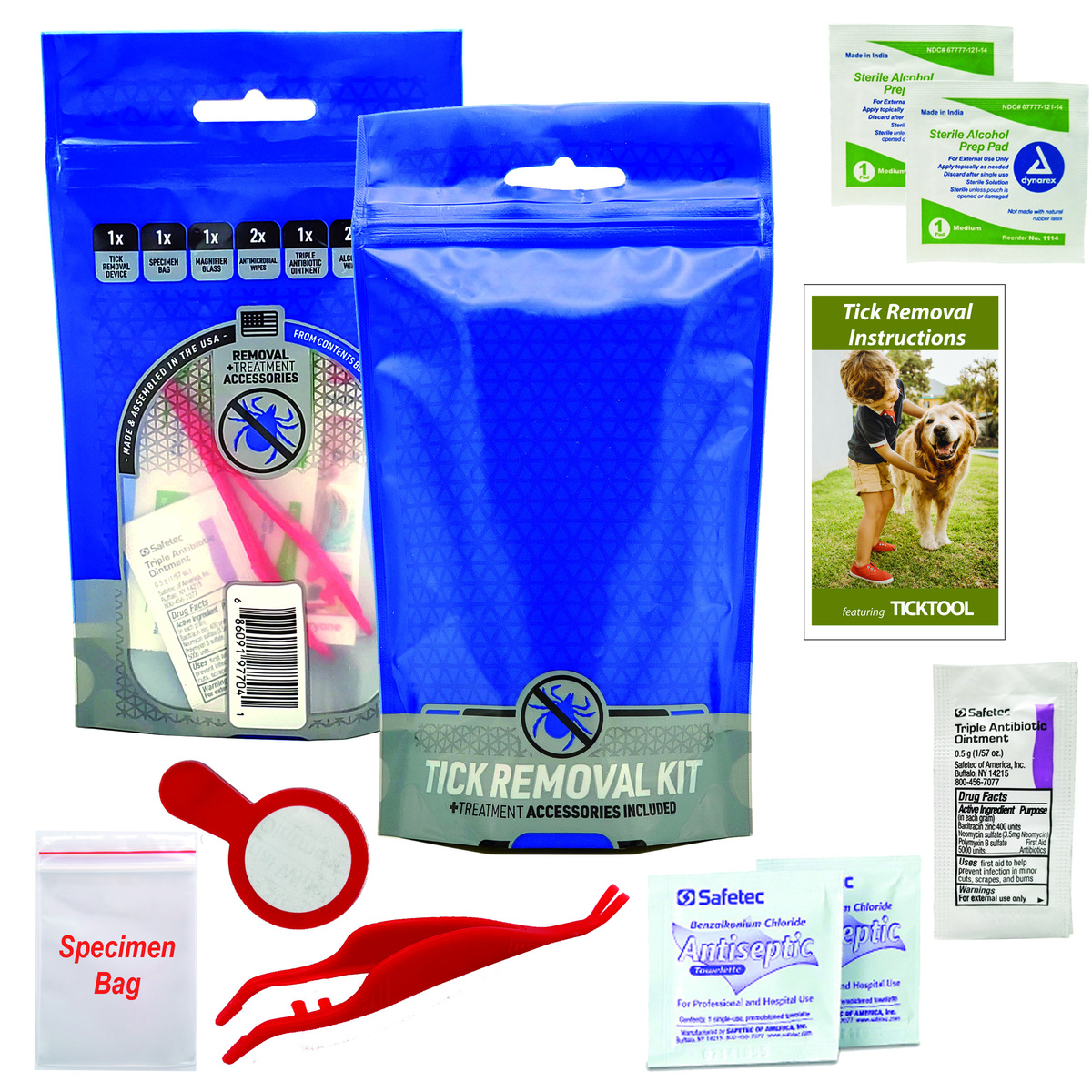 Tick Removal Kit J8 Safety Made