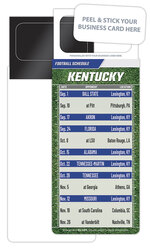 Pro Football Schedule Magnet - Peel and Stick Business Card (3.5x9)