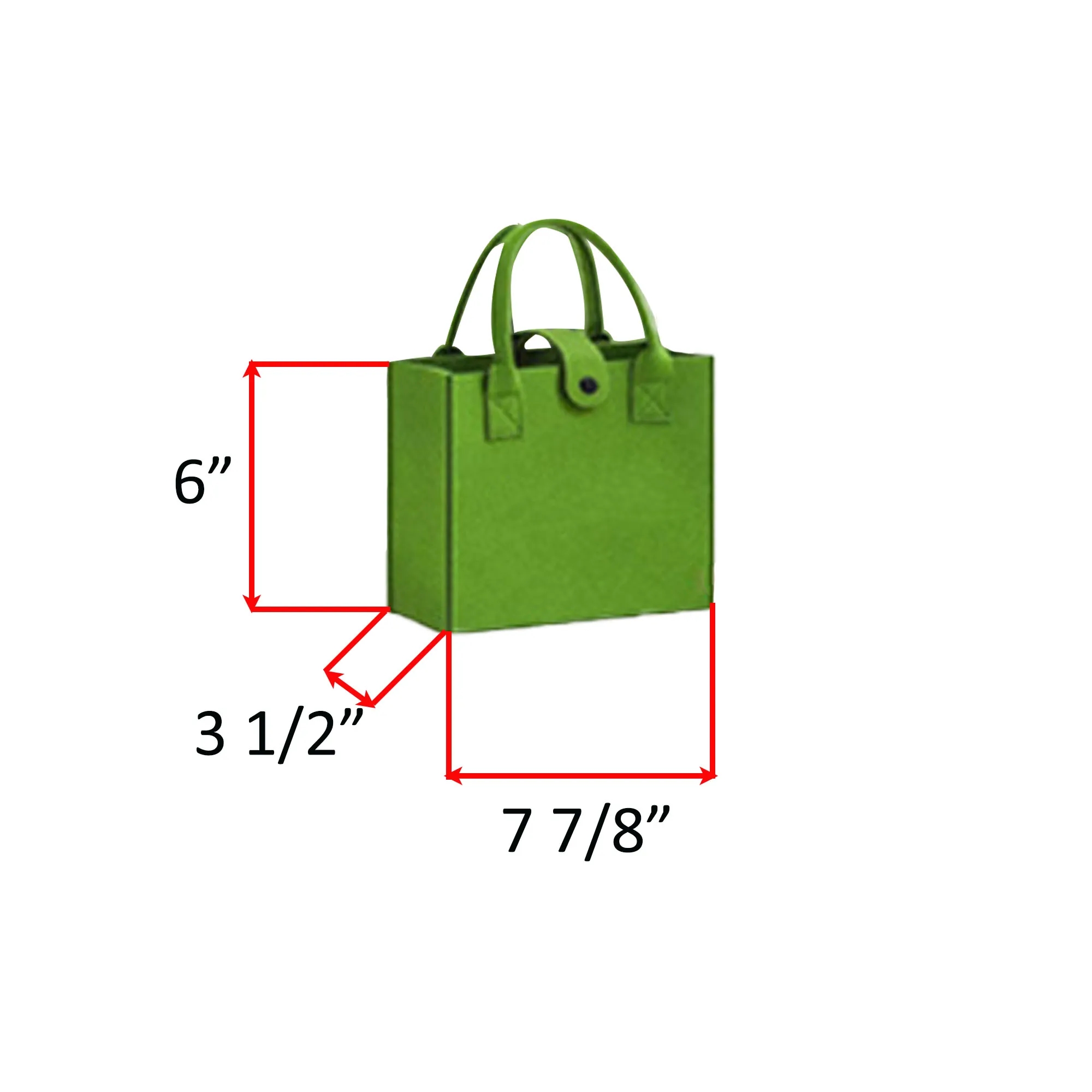Sublimation/Thermal Mini Felt Tote Bag 7