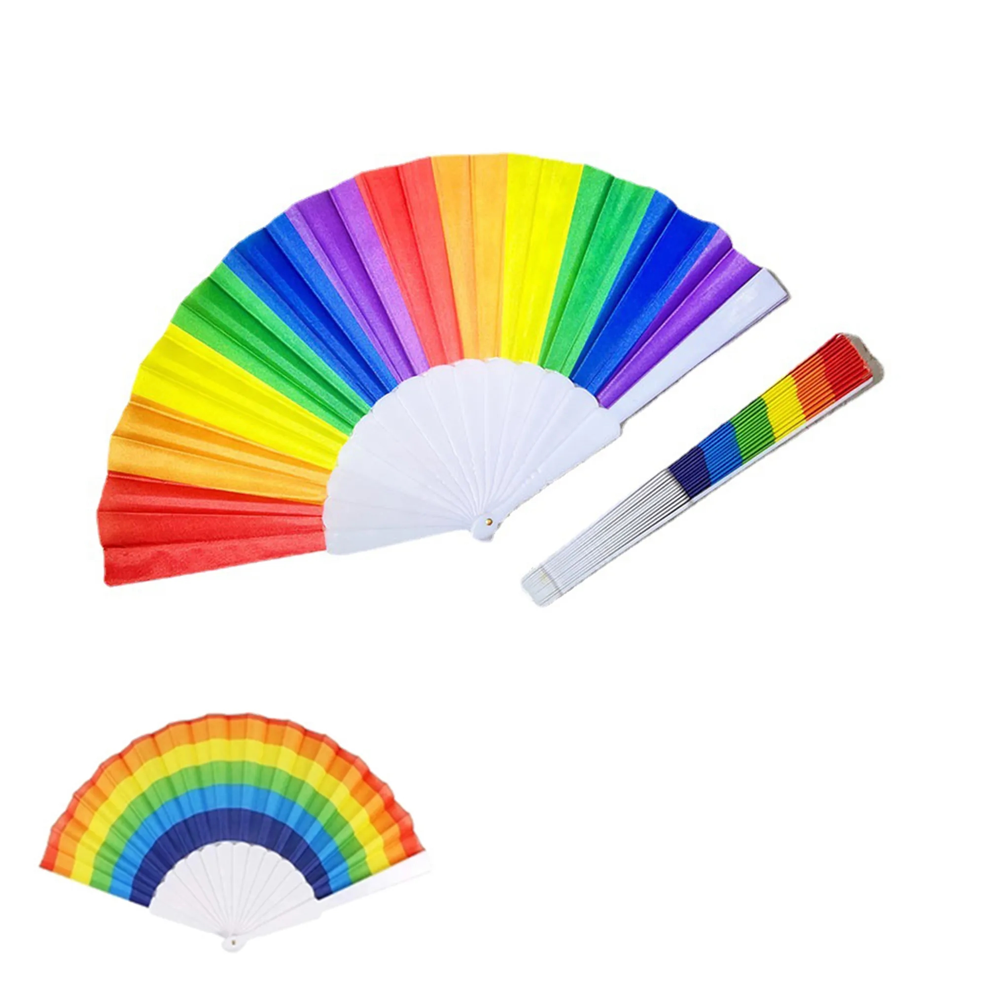 Folding Handheld Rainbow Fan