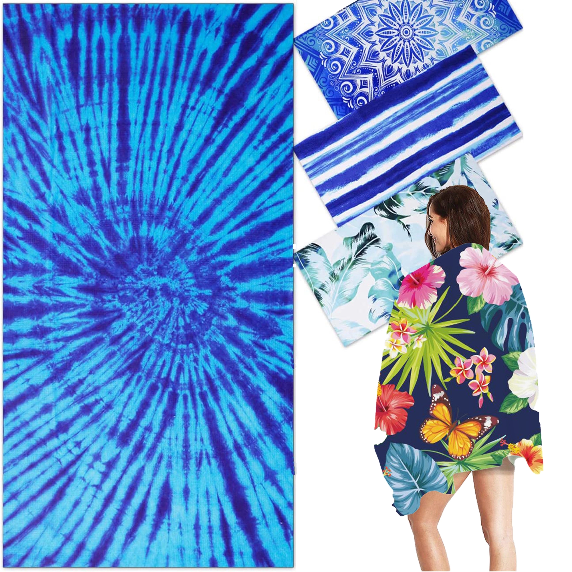 Full Color Shower Beatch Towel