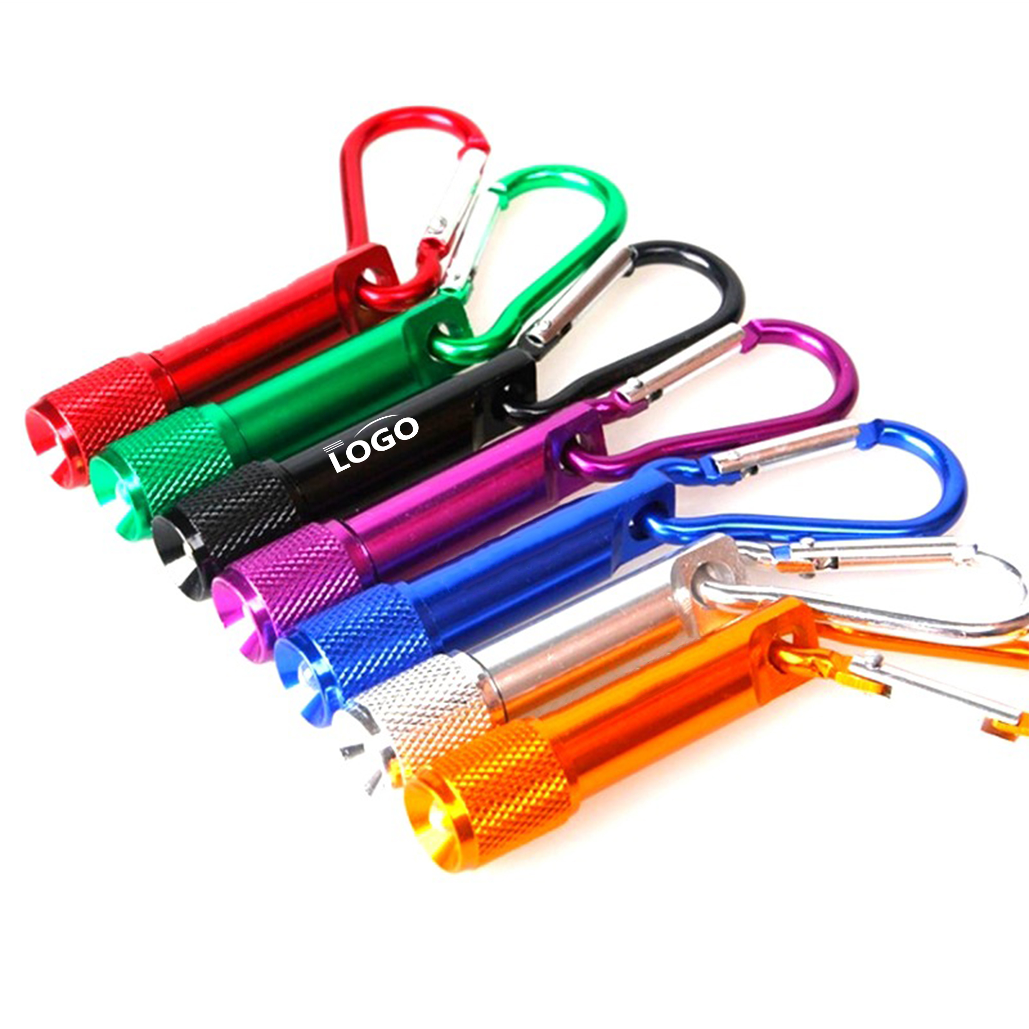 Mini LED Flashlight with Carabiner Clip