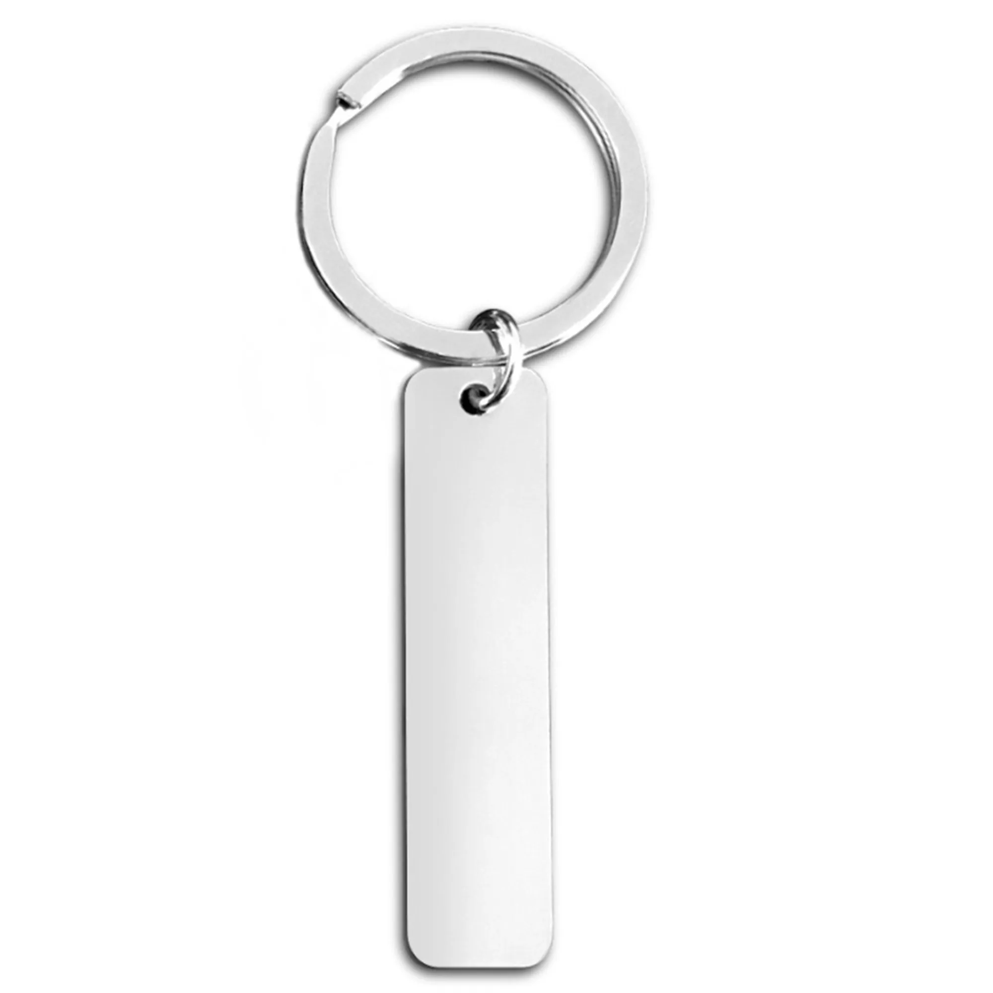 Laser Engraved Stainless Steel Keychain MOQ 20pcs 13