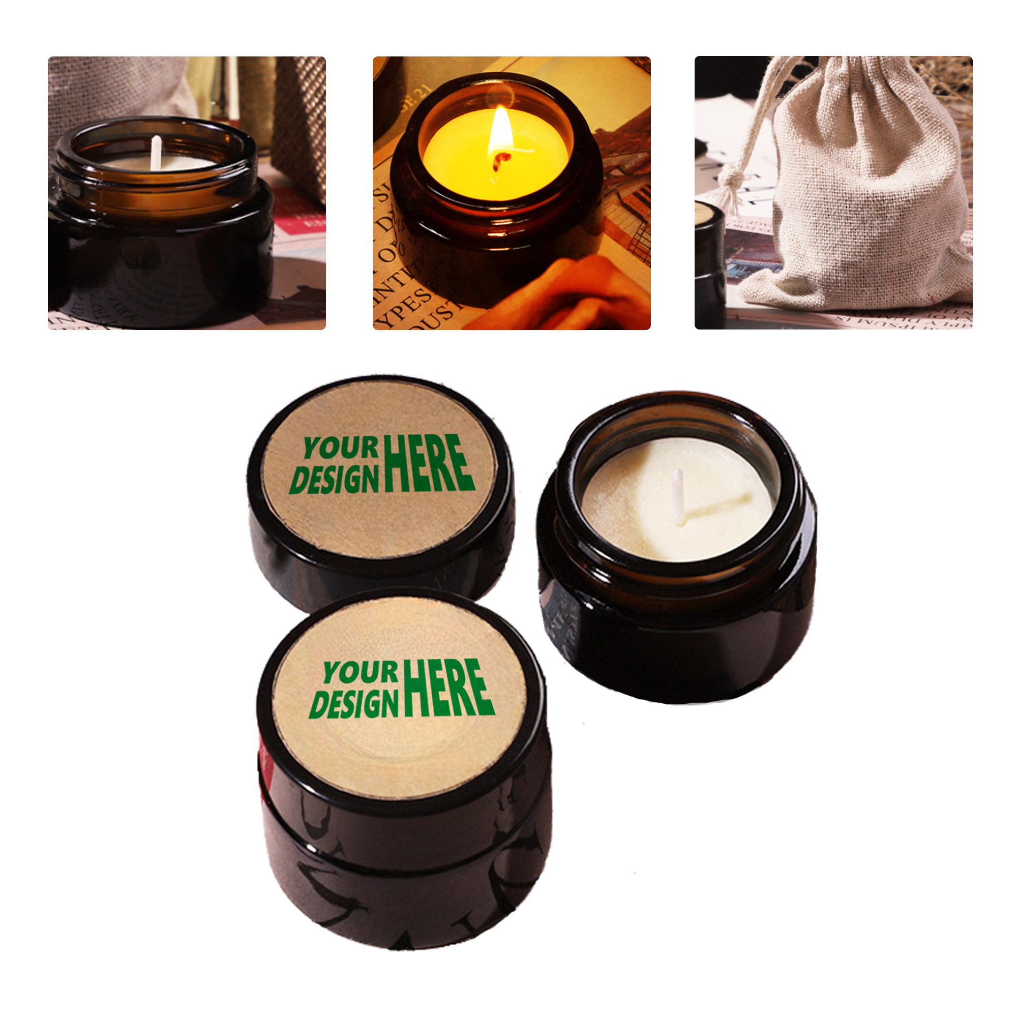 MOQ 50 Aromatic Vintage Tealight Candle Gift Set