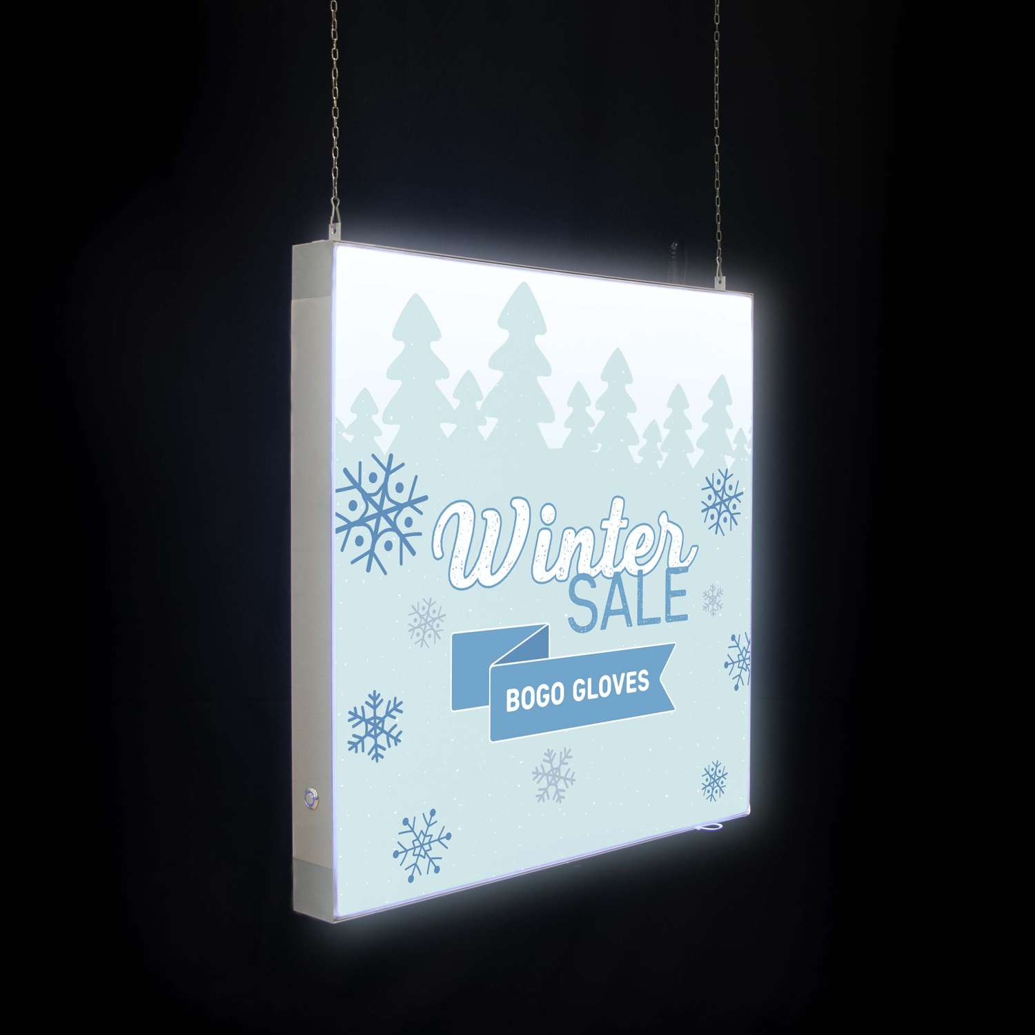 24" x 24" Aerial SEG Glo Ceiling-Mounted Kit 18