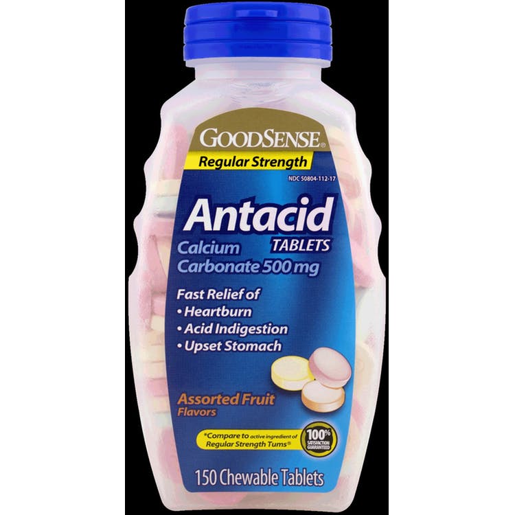 GoodSense Calcium Antacid Tablets - 150/Bottle Fruit 3