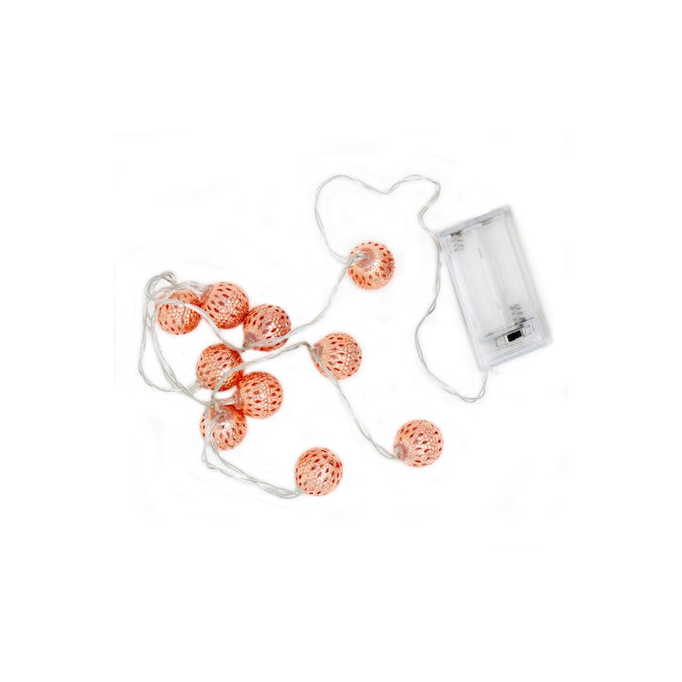 Moroccan String Lights - Rose Gold LED 3' 3
