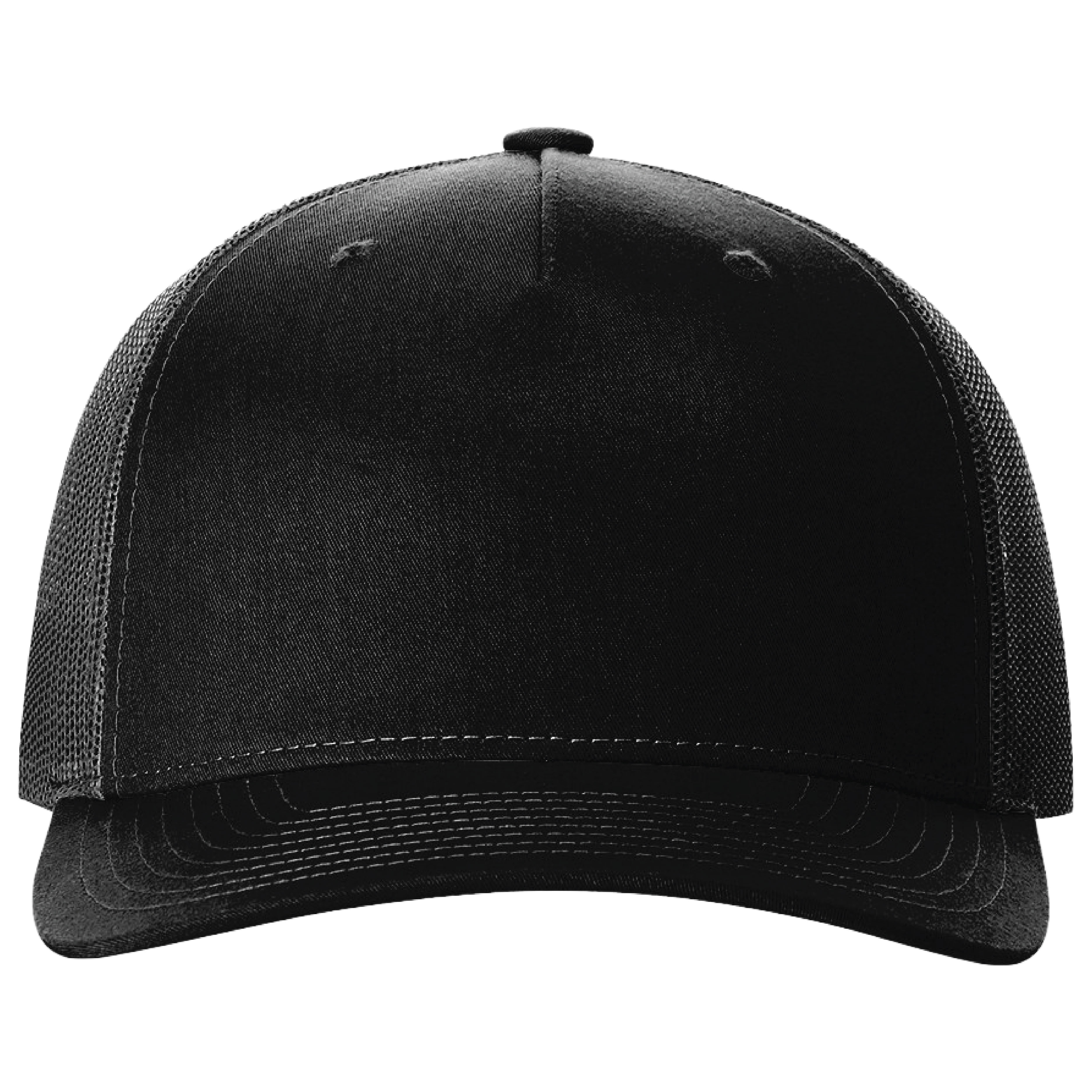 Richardson 112FP 5-Panel Snapback Trucker Hat w/Leatherette Adhesive Patches or Embroidery 92