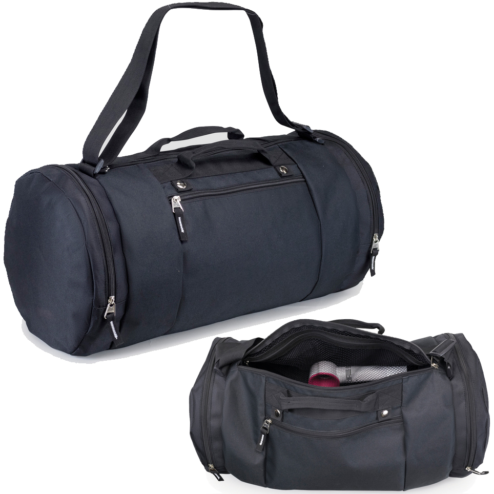 Oblong Polyester Roll Duffel Bag