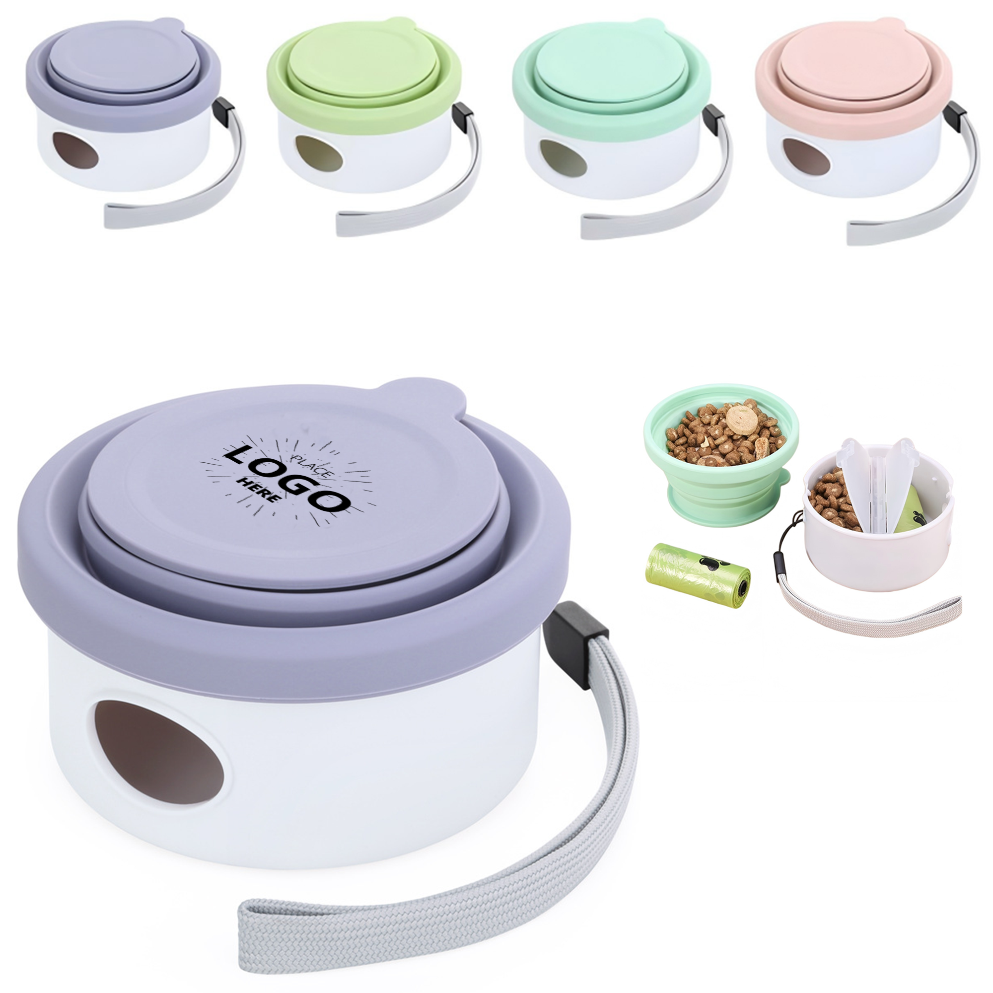 Collapsible Travel Pet Bowl Set 2