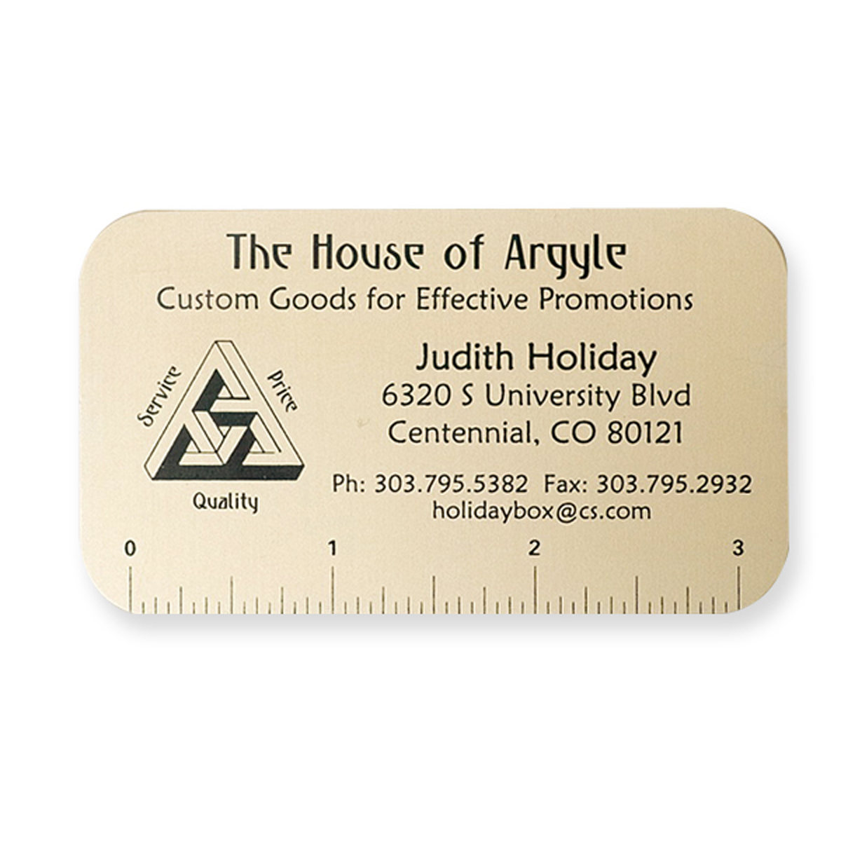 Aluminum Business Card 18