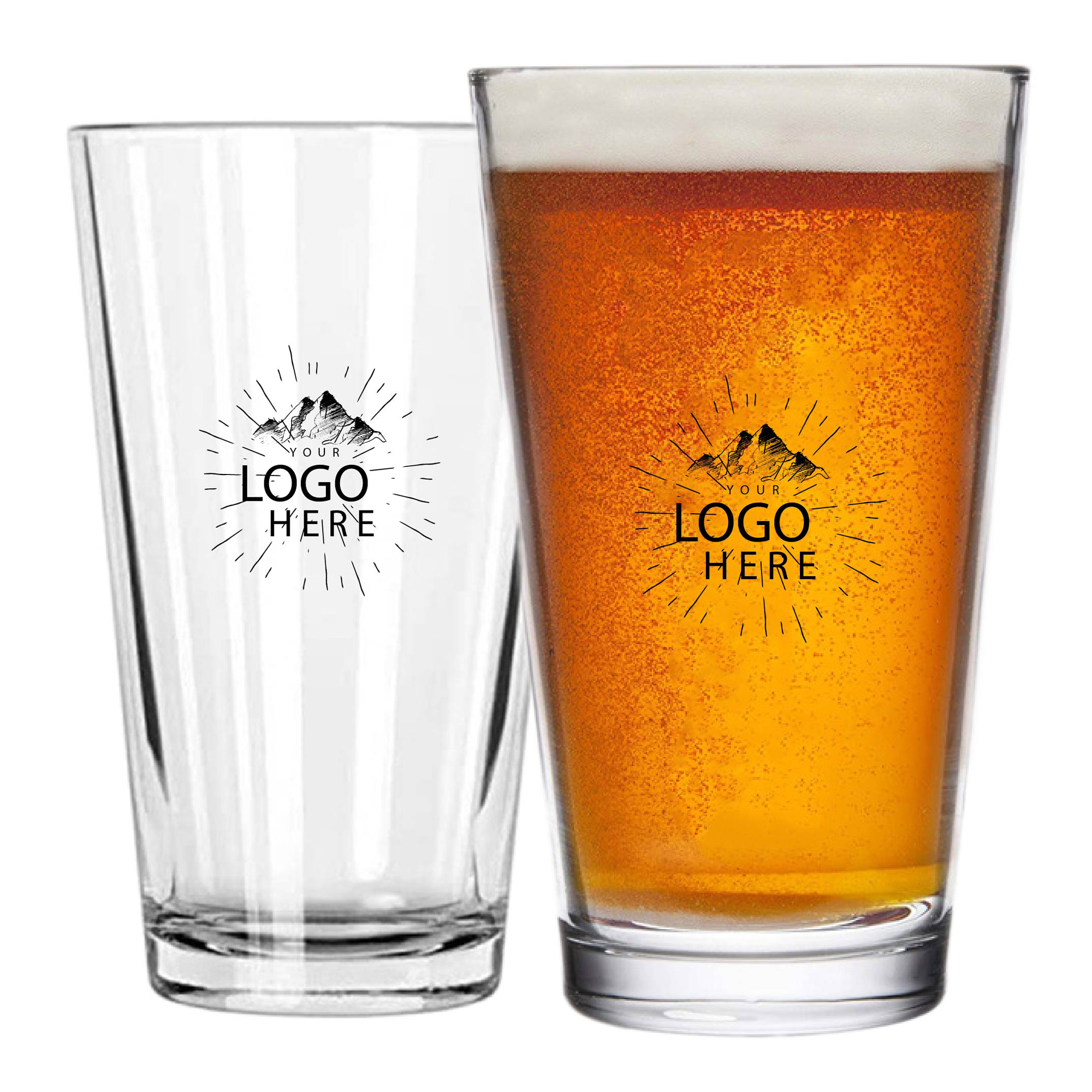 Splitter Shaker Pint Glass