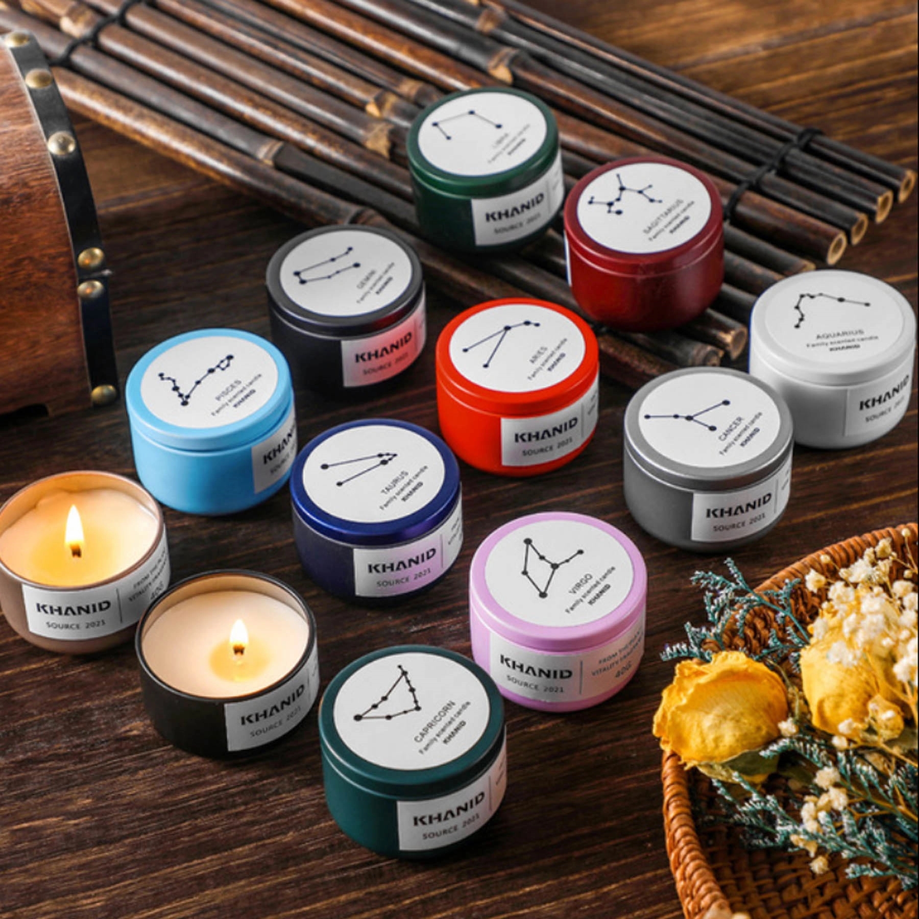 Tinplate candle