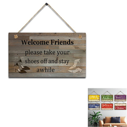 Christmas Decorative Wooden Door Signs