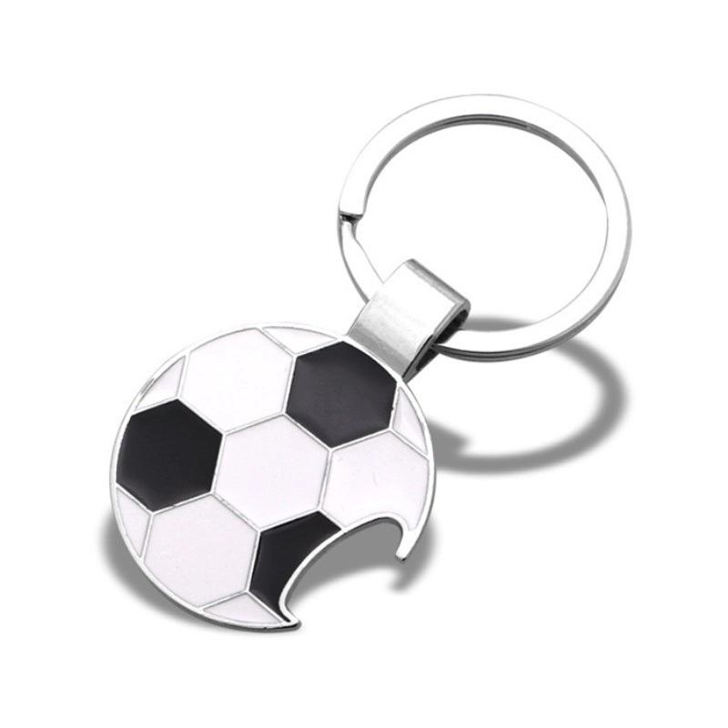 Bottle Opener Soccer Ball Key Tag