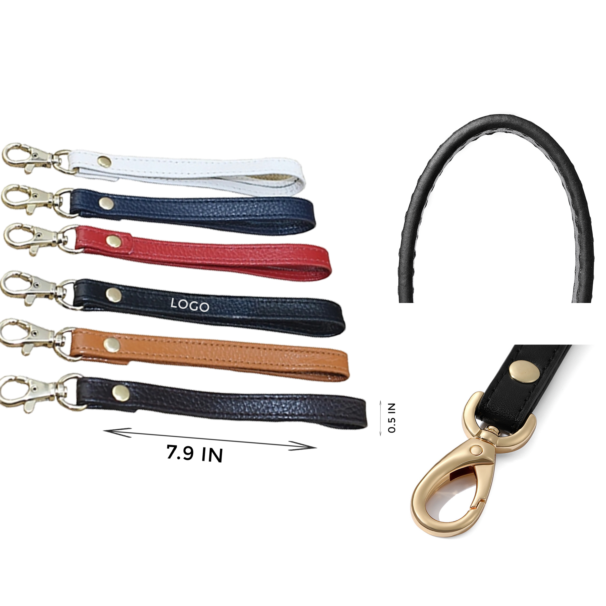 MOQ 10 PCS Stylish Leatherette Key Ring