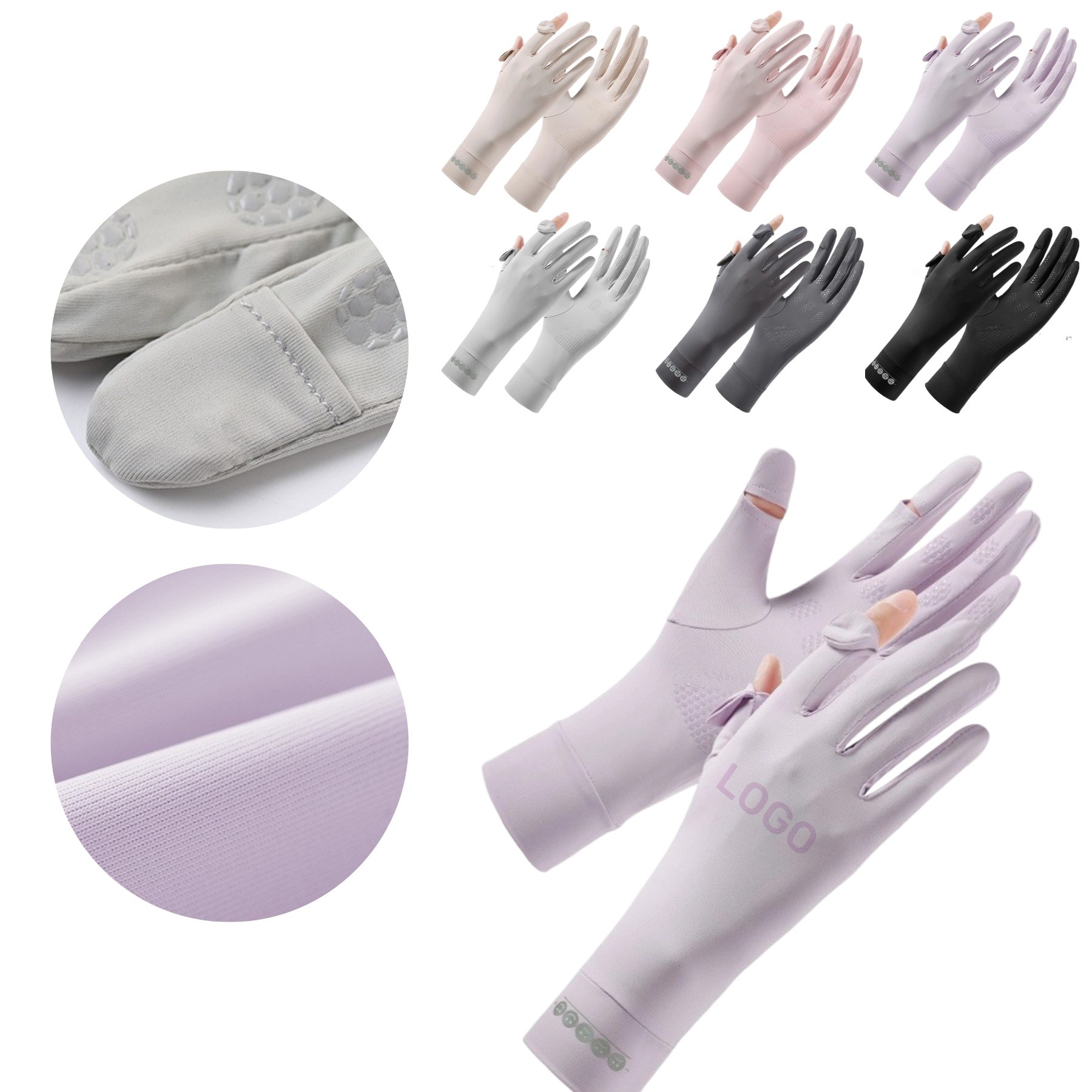 Summer Ice Silk Sunscreen Gloves