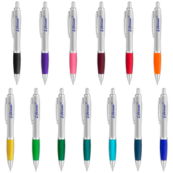 Curvaceous Silver Matte Gel Pen