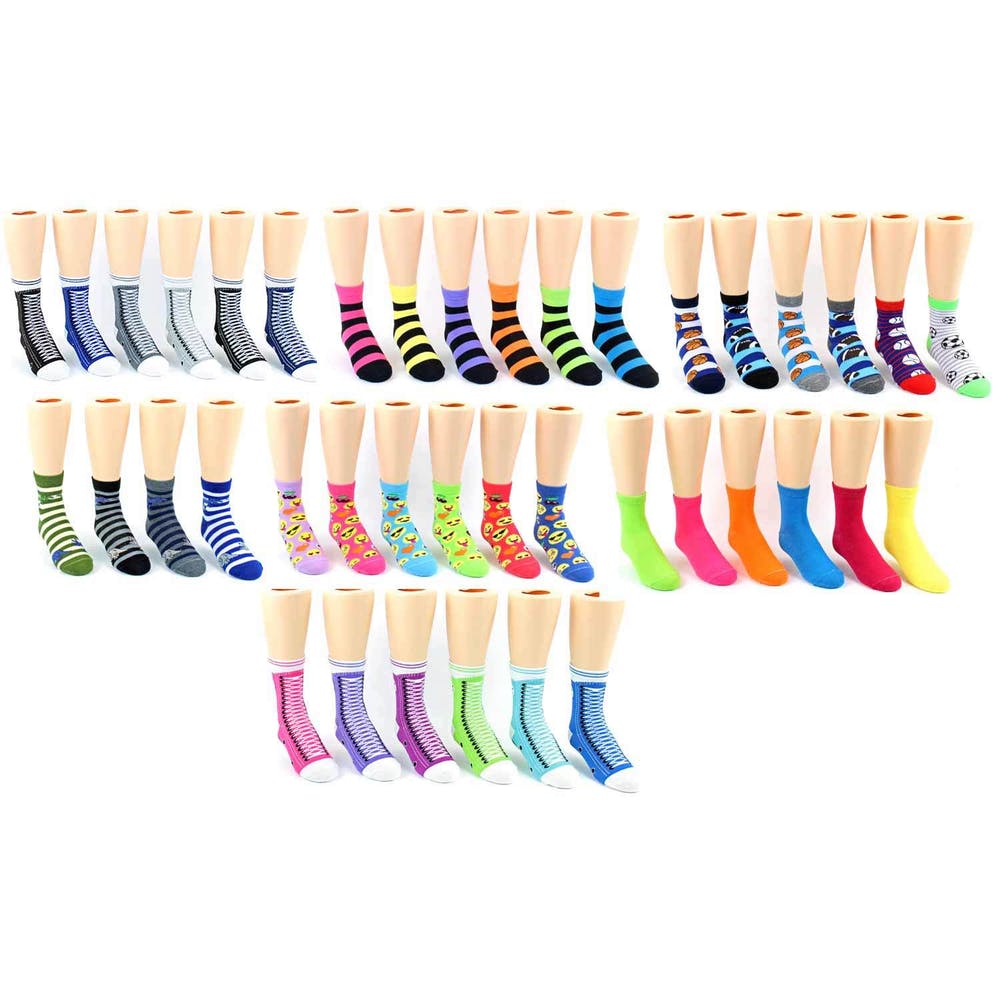 Kids' Novelty Crew Socks - Assorted Styles Size 6-8 3