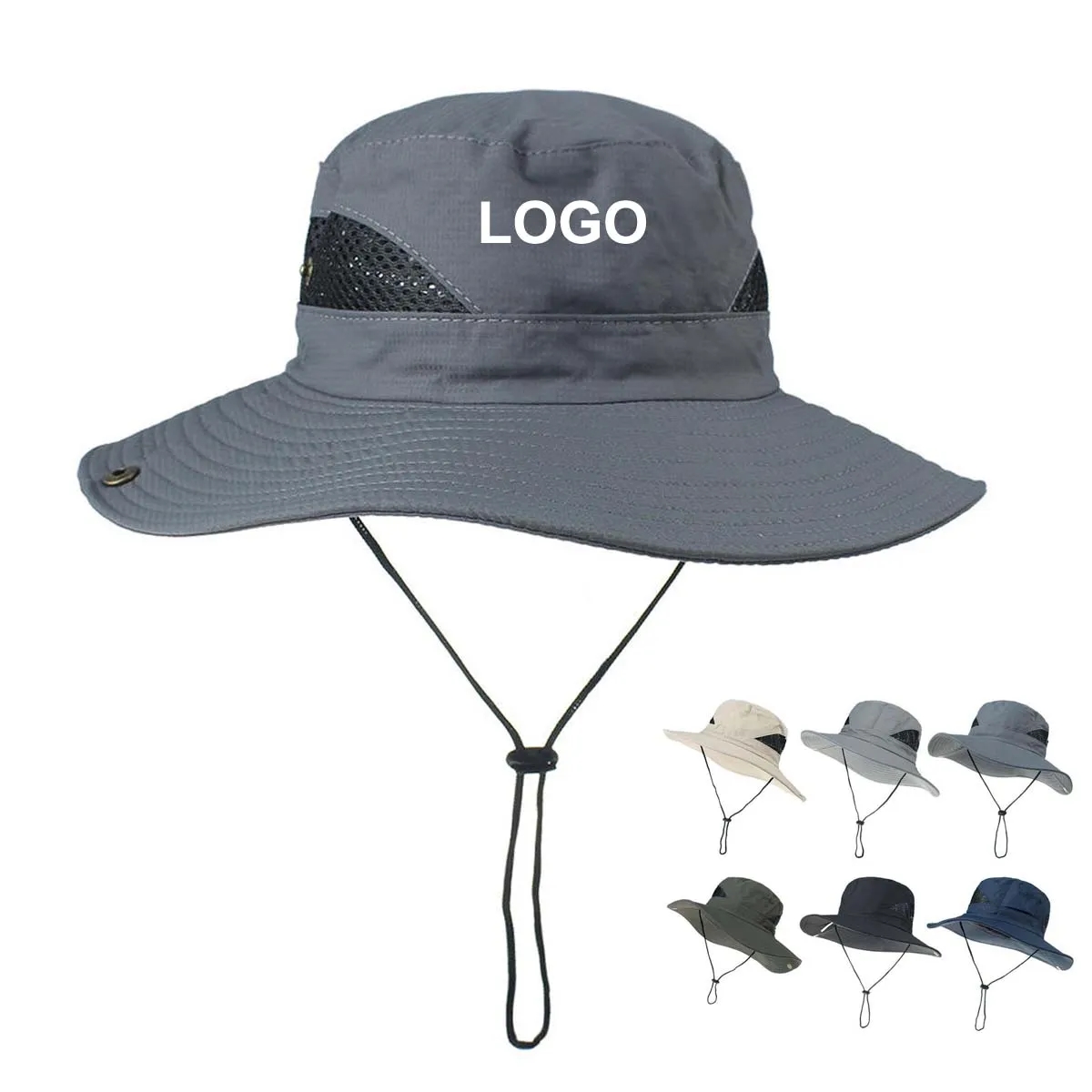 Wide Brim Bucket Hat