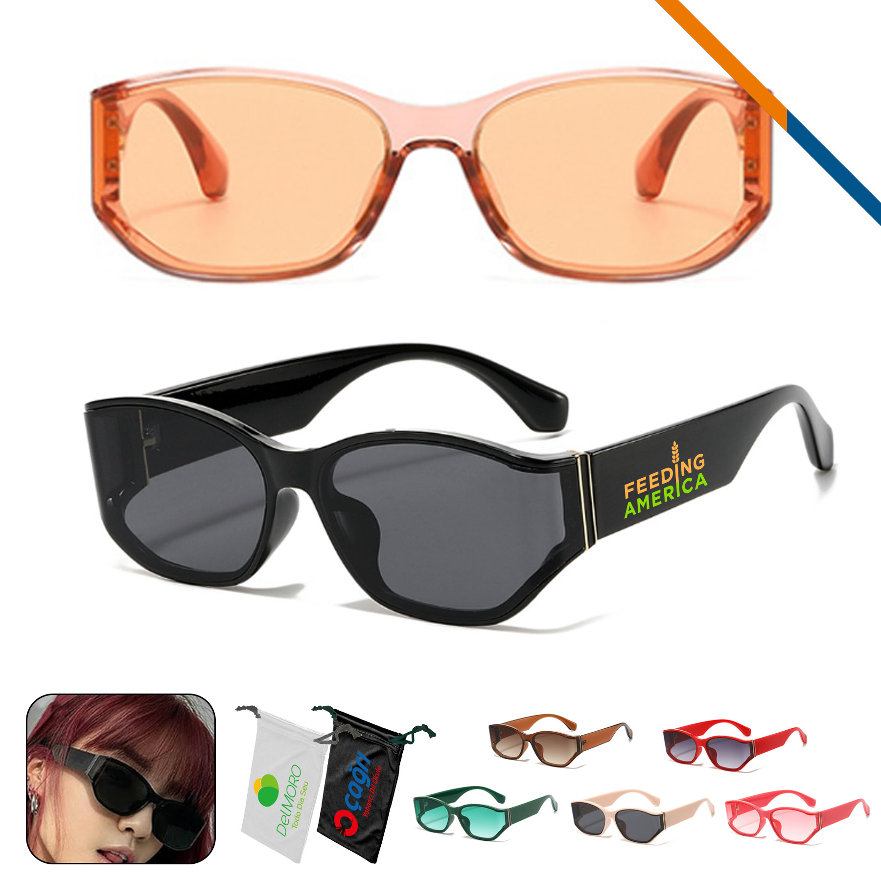 Belto Vintage Oval Sunglasses