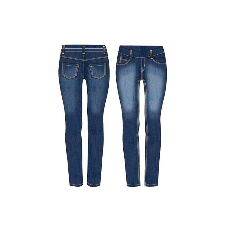Girls Stretch Denim Jeggings - Size 4-6X 2