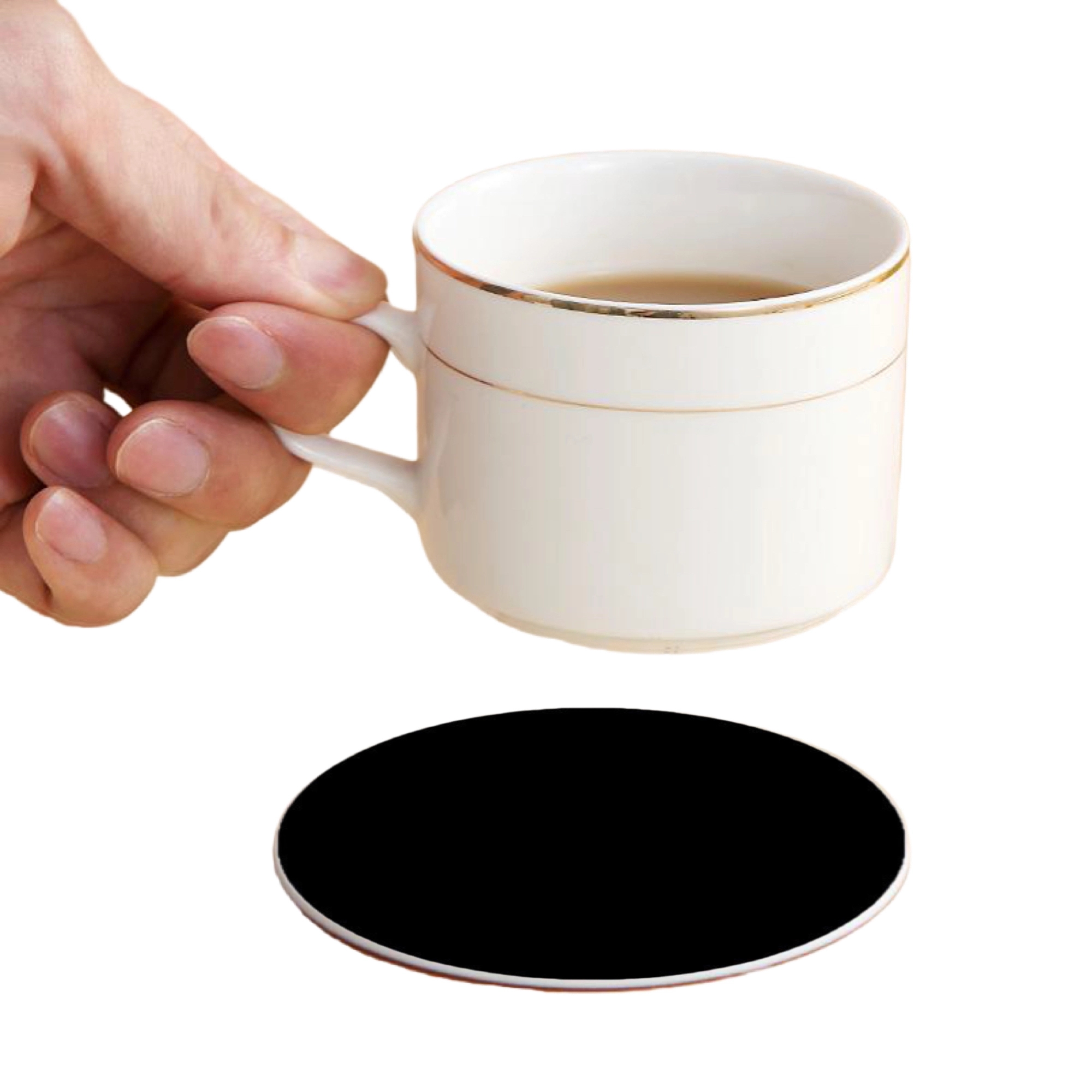 MOQ 50 Full Color PVC Round Coasters 31