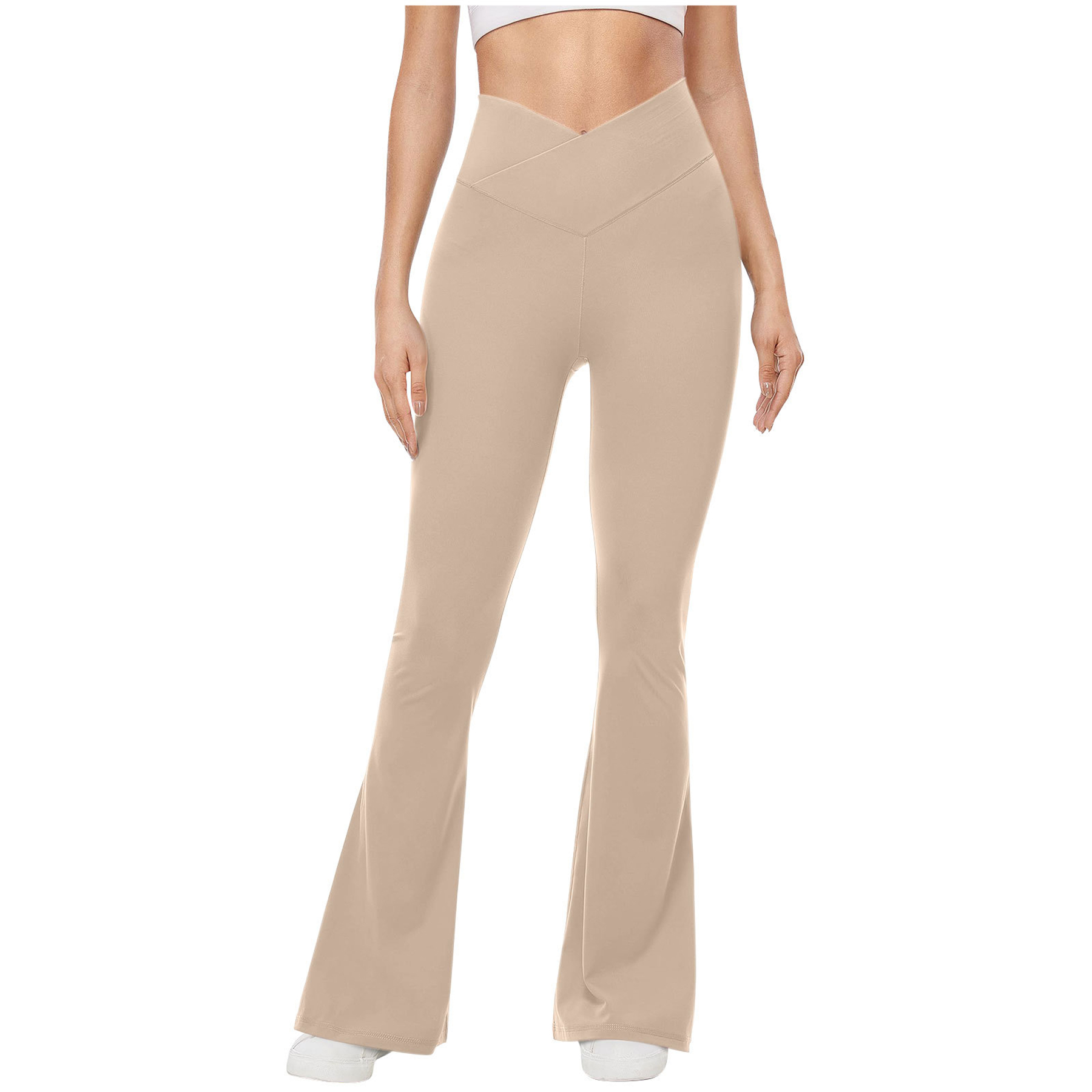 High Waisted Flare Leggings Yoga Pants 54