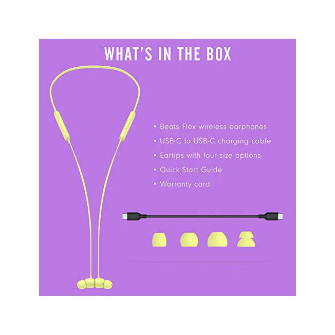 Beats Flex Wireless Earphones - Yellow 6