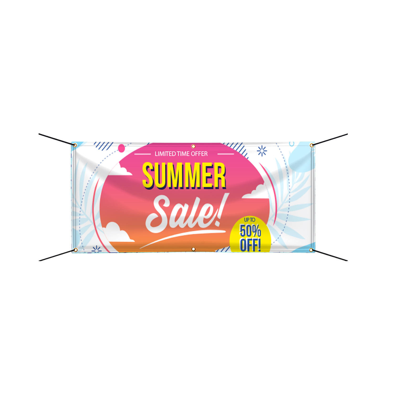 Custom Ultra Premium Vinyl Banners (1'x1') - Top Pole Pocket
