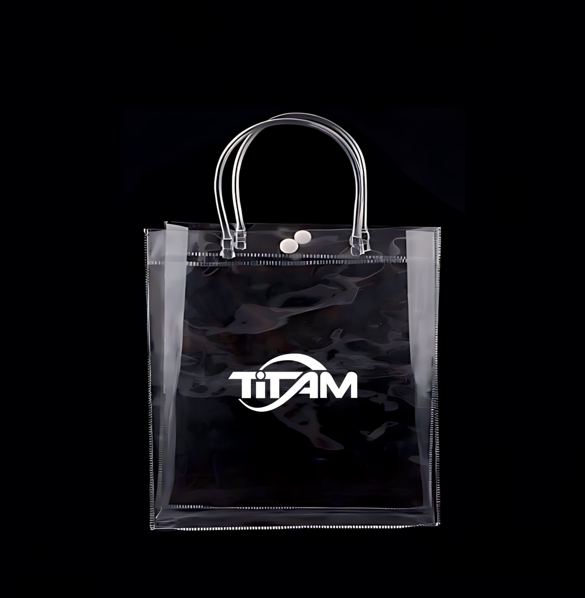 Clear Tote Bag(7.9"Wx7.9 "Hx3.1 "T)