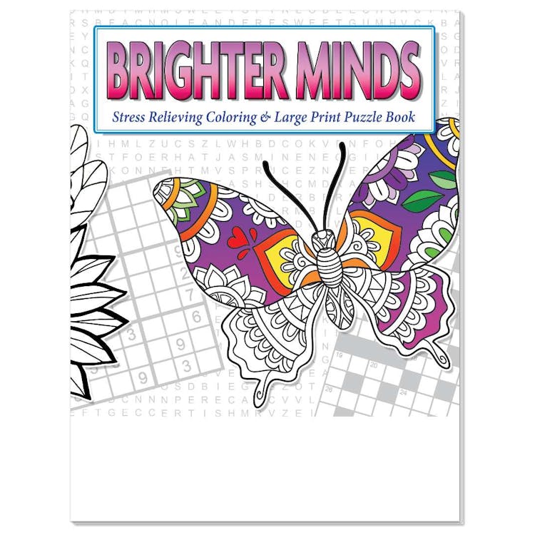 Brighter Minds Adult Coloring & Puzzle Books 2