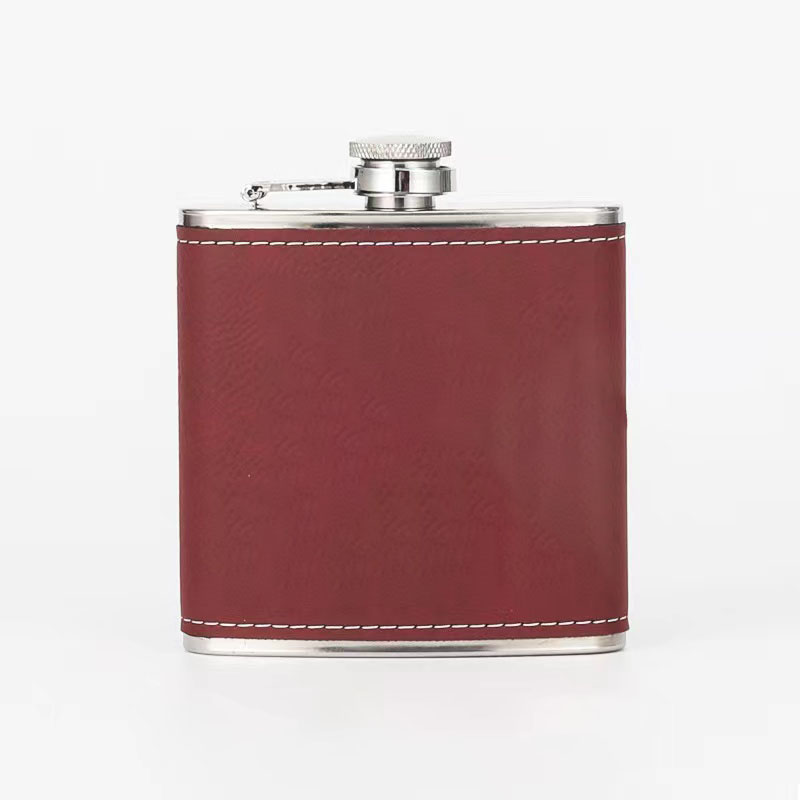 Stainless Steel Wrapped Hip Flask 9