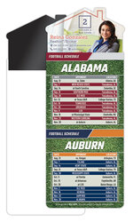 Magna-Card House Shape Magnet Football Schedules (3.5x9)
