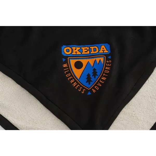 Fleece-Sherpa Blanket Polyester Fleece for event handouts