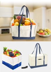 Oxford Cloth Tote Bag Household Goods Sorting Storage Basket