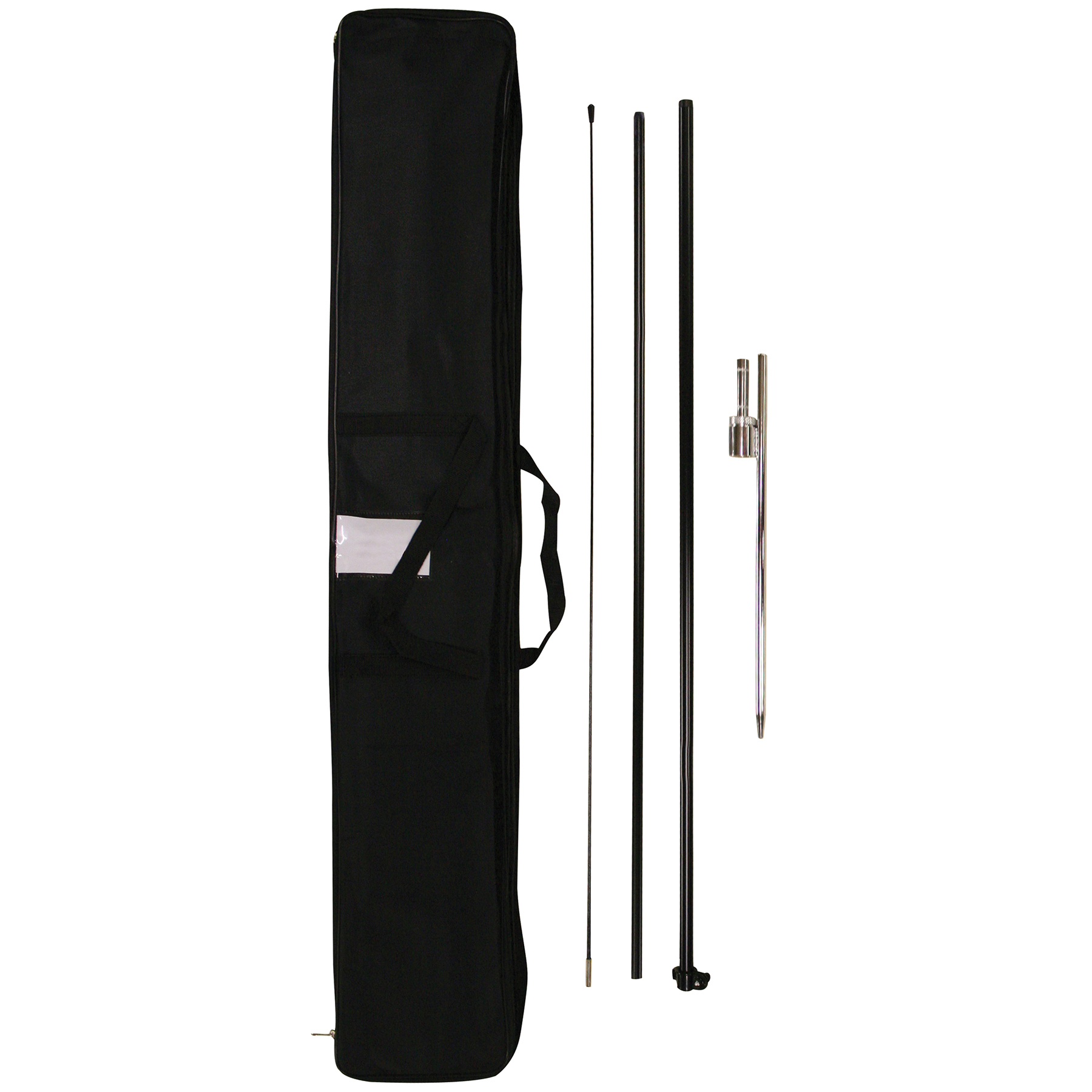 8' Single Reverse Portable Half Drop Banner w/ Hardware Set 38