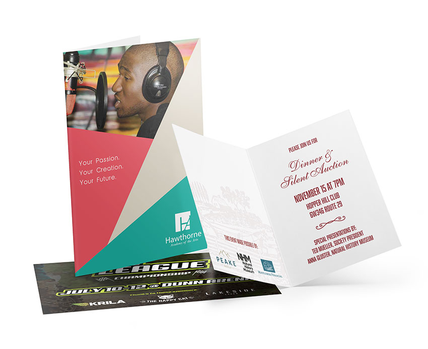 Custom printed greeting cards and note cards