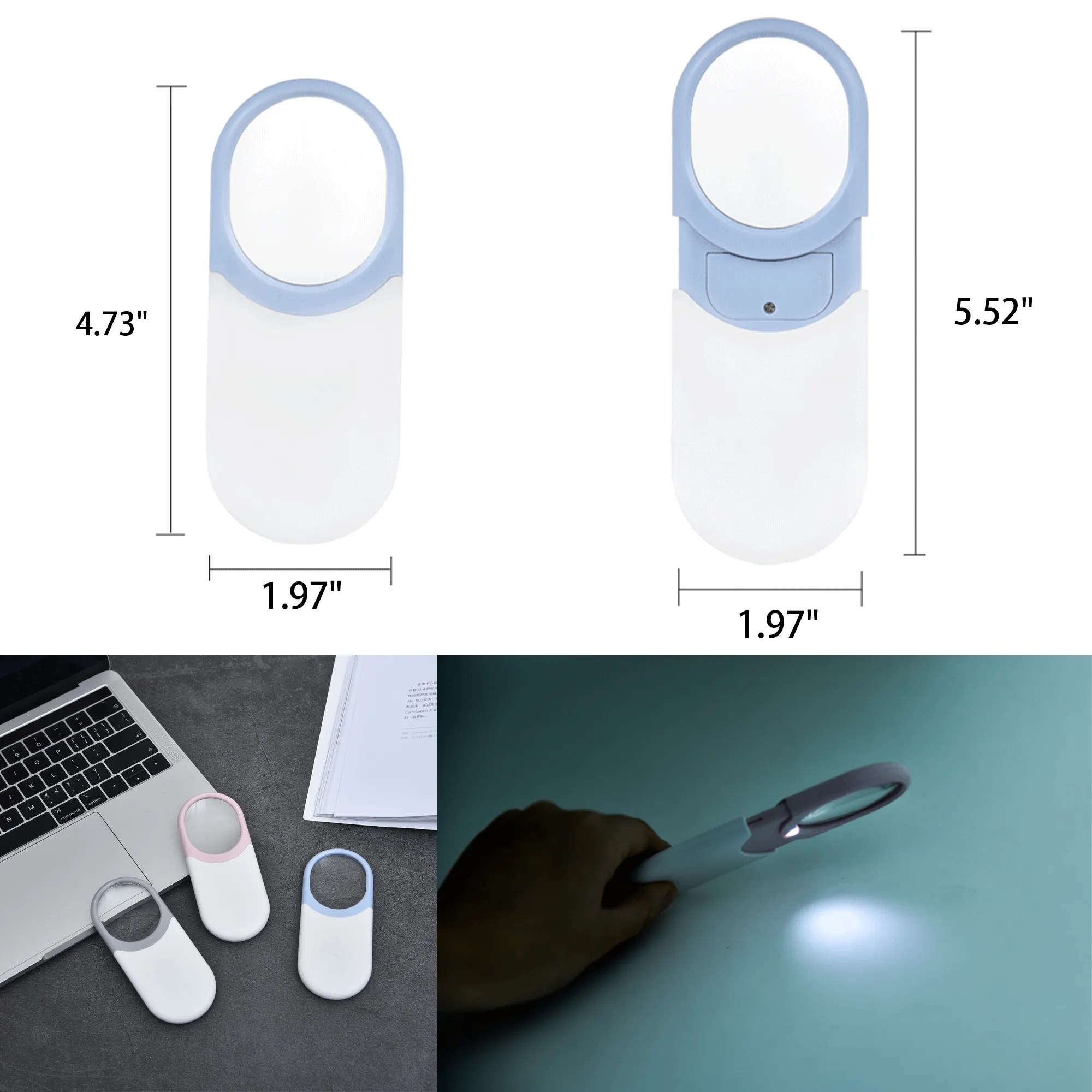 10X LED Lighted Handheld Magnifier 6