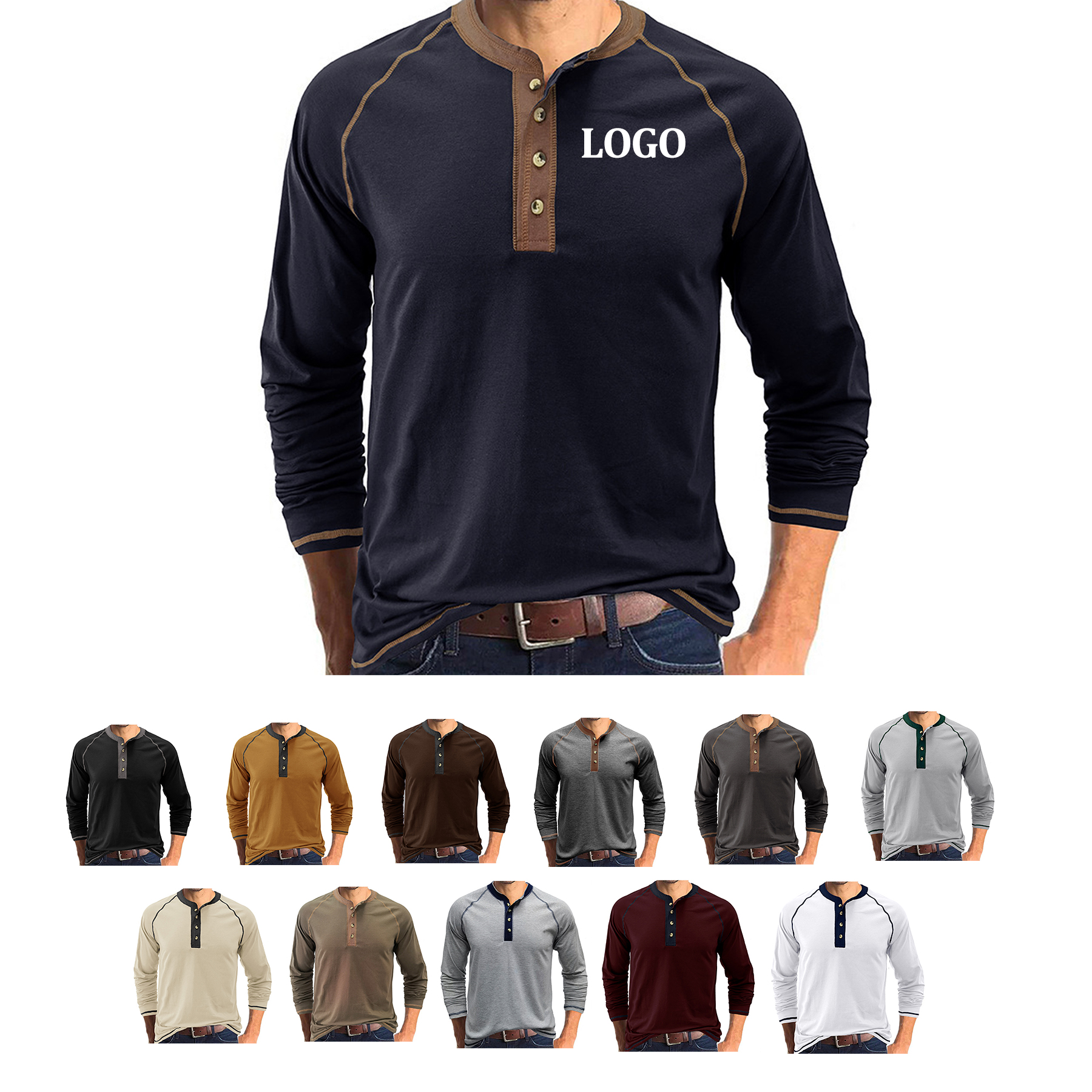 Outdoor Button Long Sleeved Bottoming Shirt 29