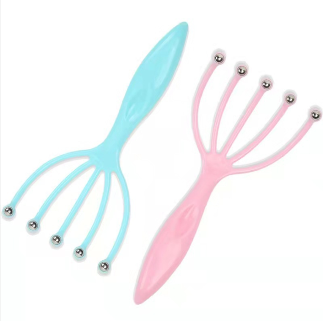 Handy Scalp Massagers with Small Steel Beads