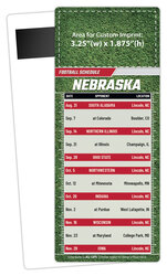 Football Schedule Laminated Card/Postcard with Magnet Strip 3.5x8.5 - 14 pt.