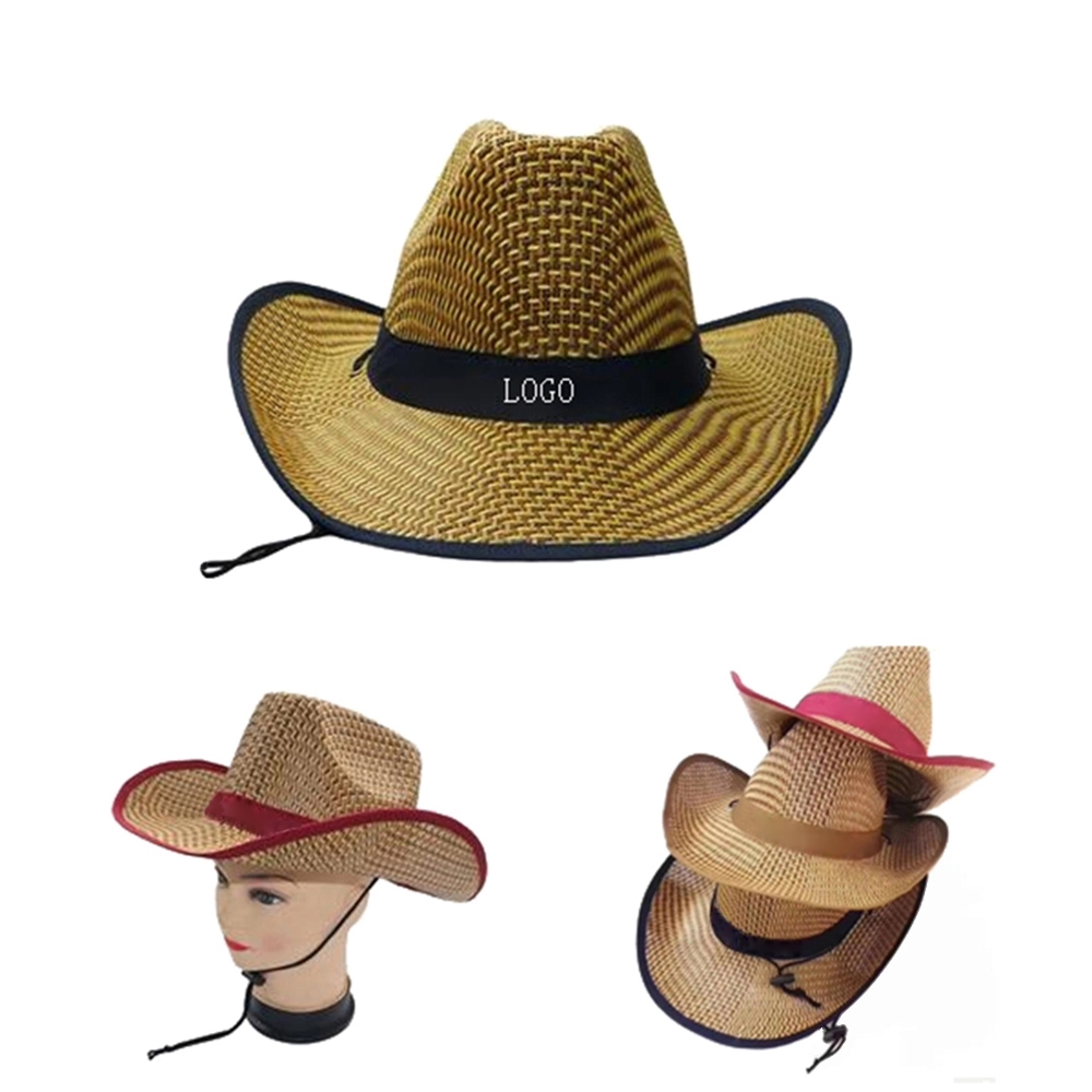 Adult Western Straw Cowboy Hat