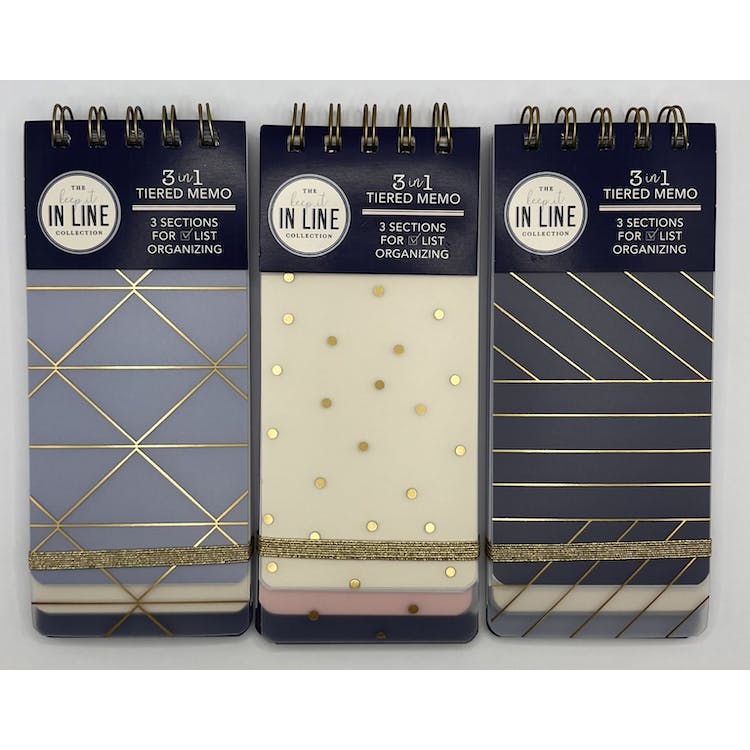 Tiered Memo Books - Fashion Cover 3" x 7" 3