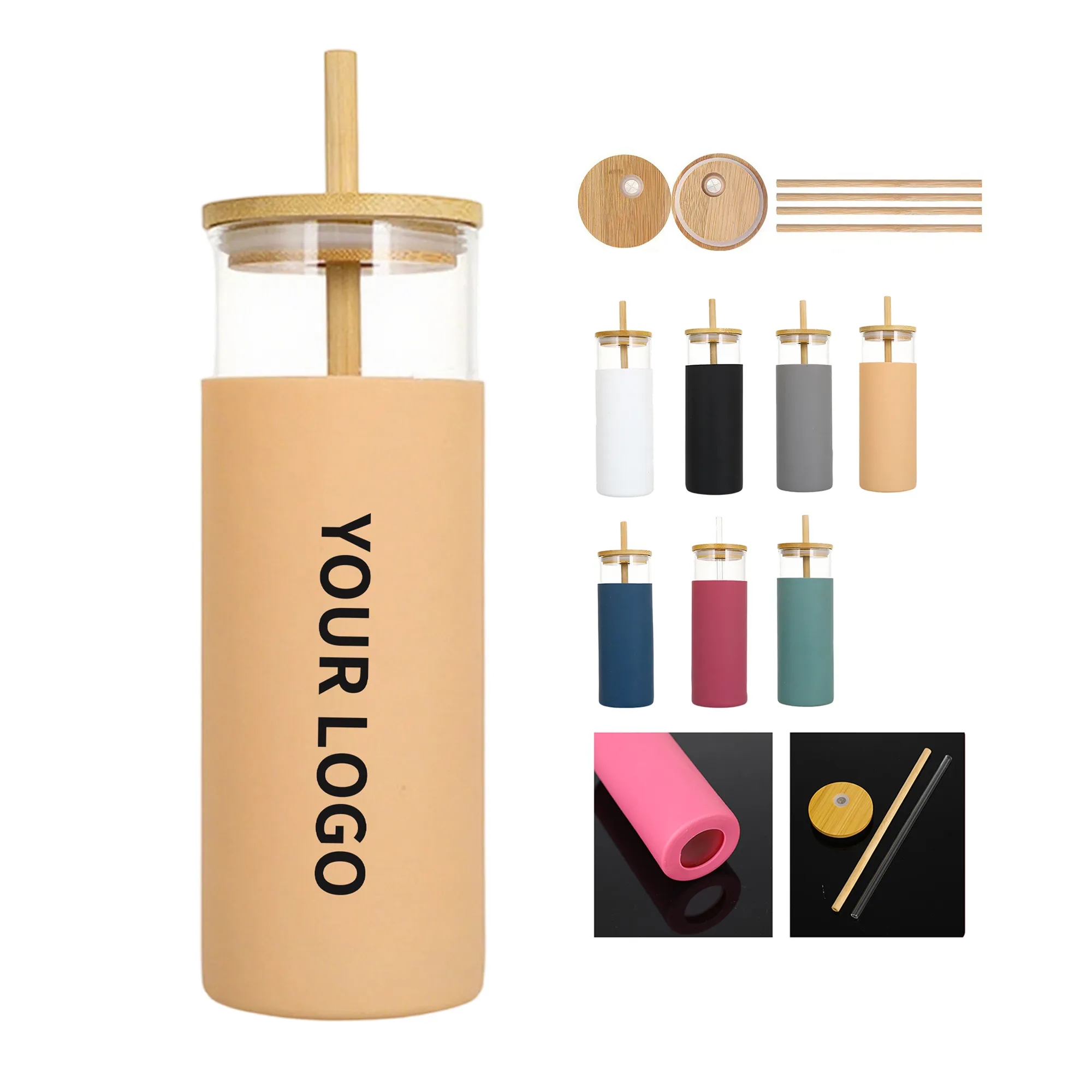 Glass Straw Tumbler